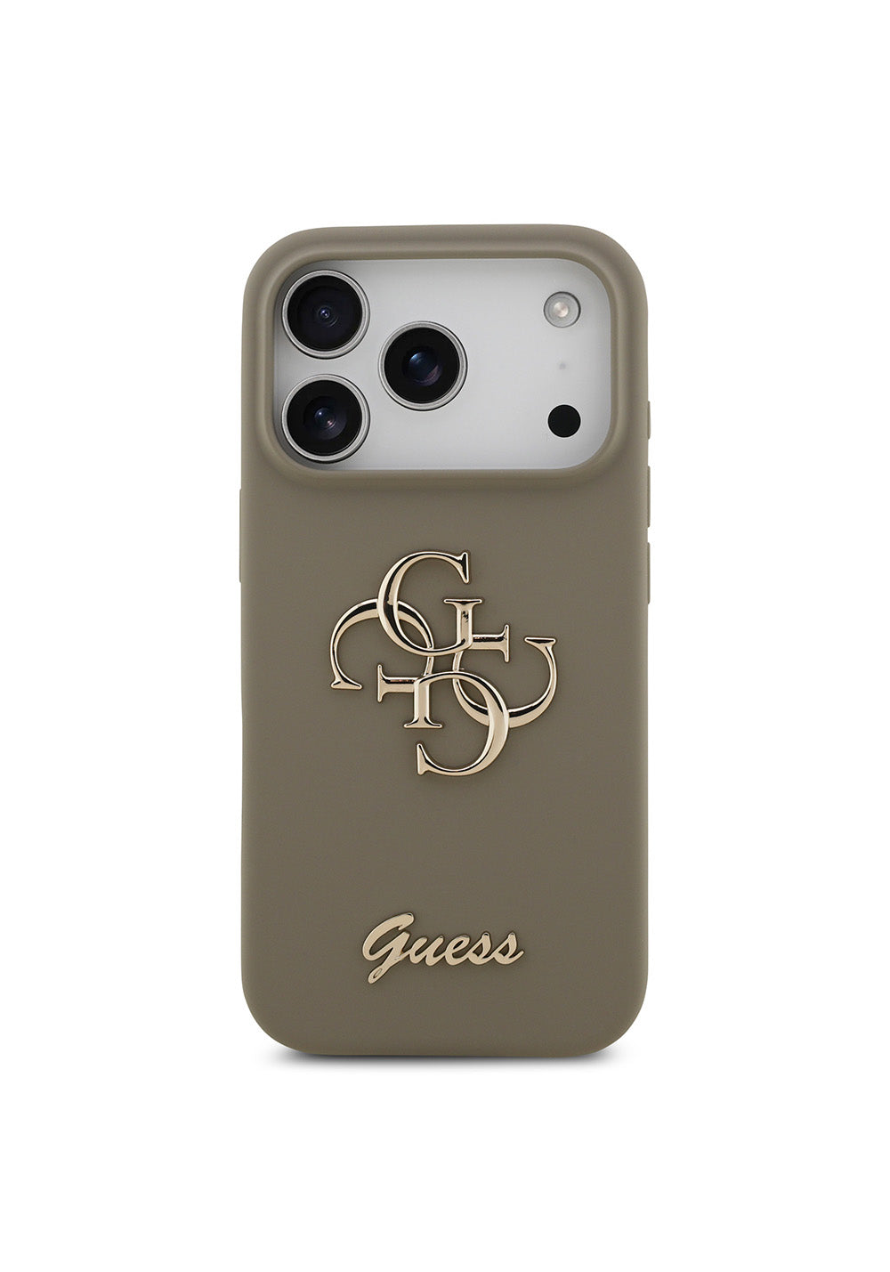 Apple iPhone 17 Pro Max Kılıf Guess Orijinal Lisanslı Grained Yazı Logolu Kapak