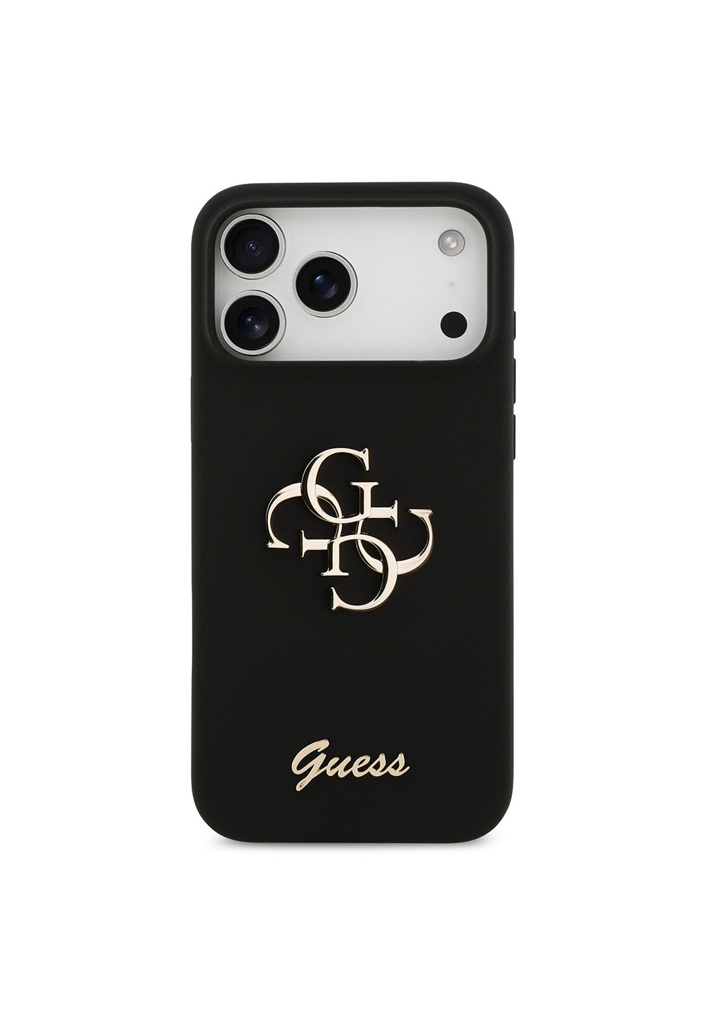 Apple iPhone 17 Pro Max Kılıf Guess Orijinal Lisanslı Grained Yazı Logolu Kapak