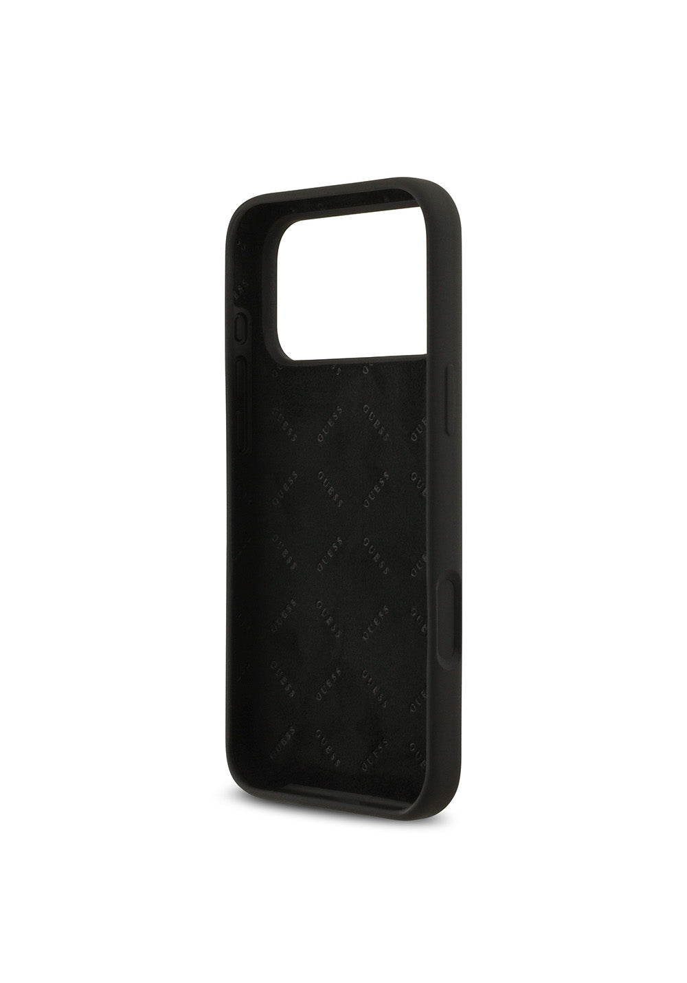 Apple iPhone 17 Pro Max Kılıf Guess Orijinal Lisanslı Grained Yazı Logolu Kapak