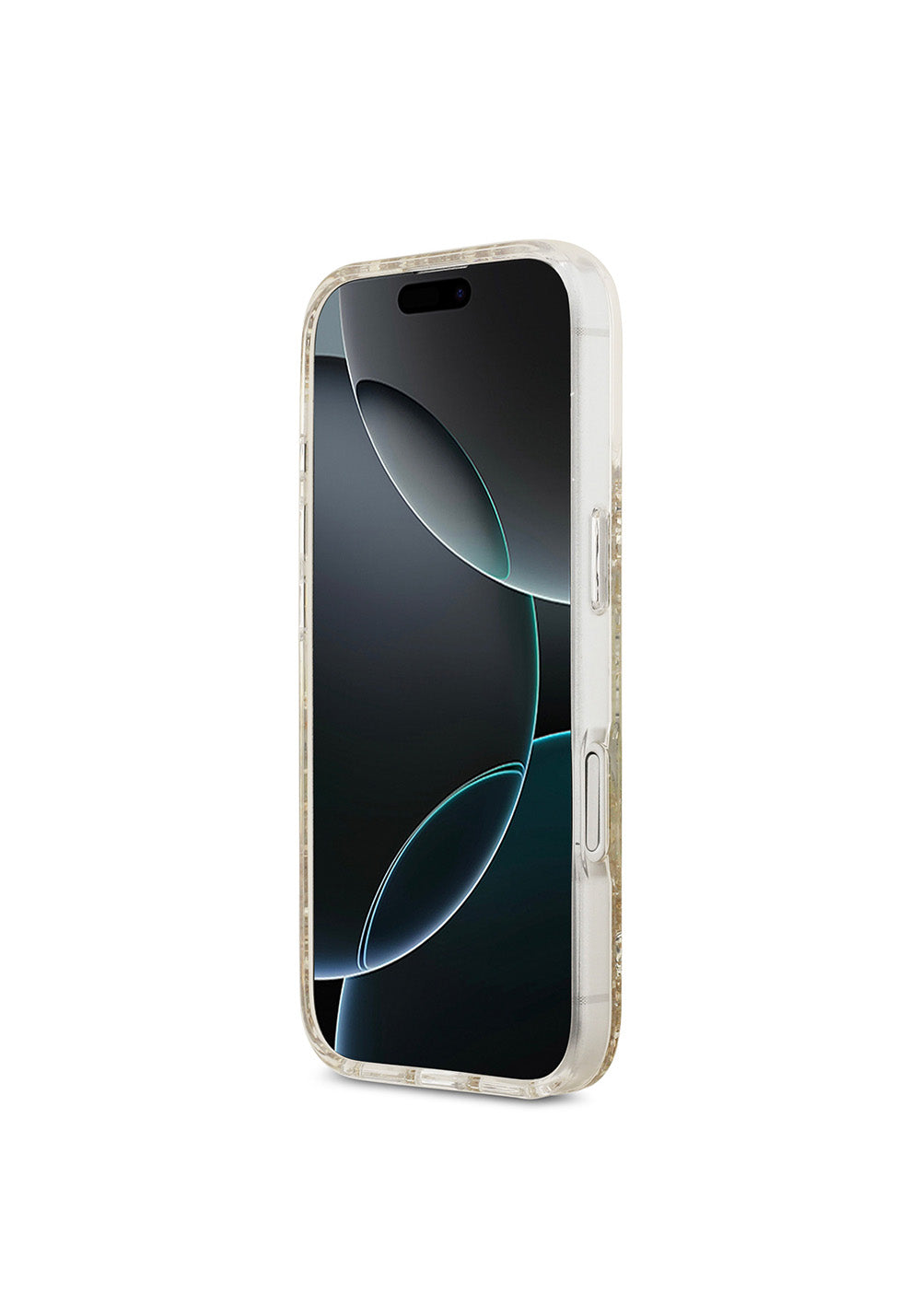 Apple iPhone 17 Kılıf Guess Orijinal Lisanslı Manyetik Şarj Uyumlu Transparan Resin Bottom Kapak