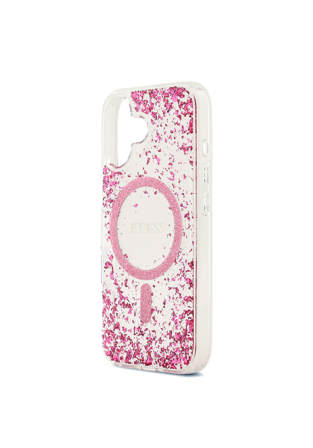 Apple iPhone 17 Kılıf Guess Orijinal Lisanslı Manyetik Şarj Uyumlu Transparan Resin Bottom Kapak