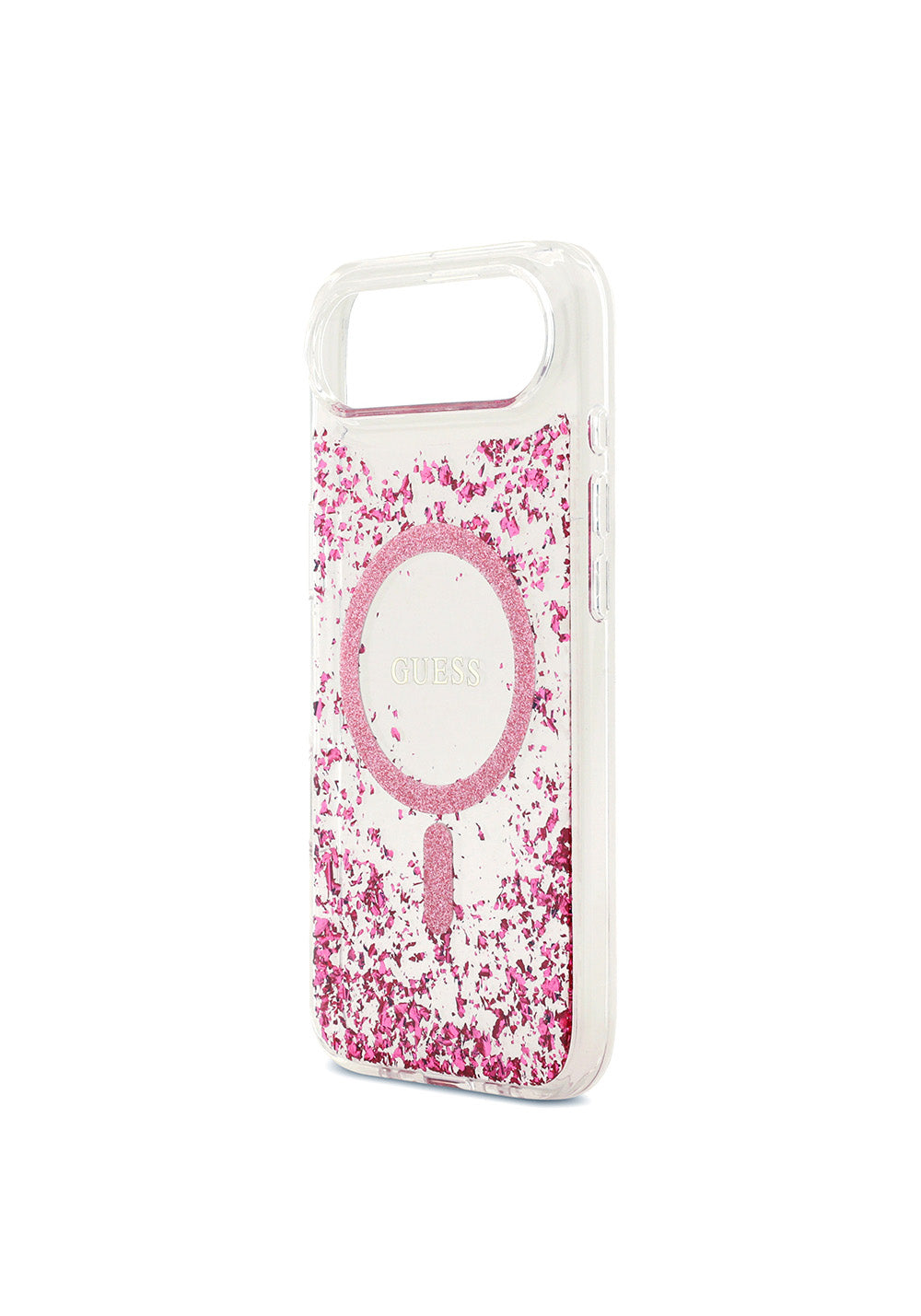 Apple iPhone 17 Air Kılıf Guess Orijinal Lisanslı Manyetik Şarj Uyumlu Transparan Resin Bottom Kapak