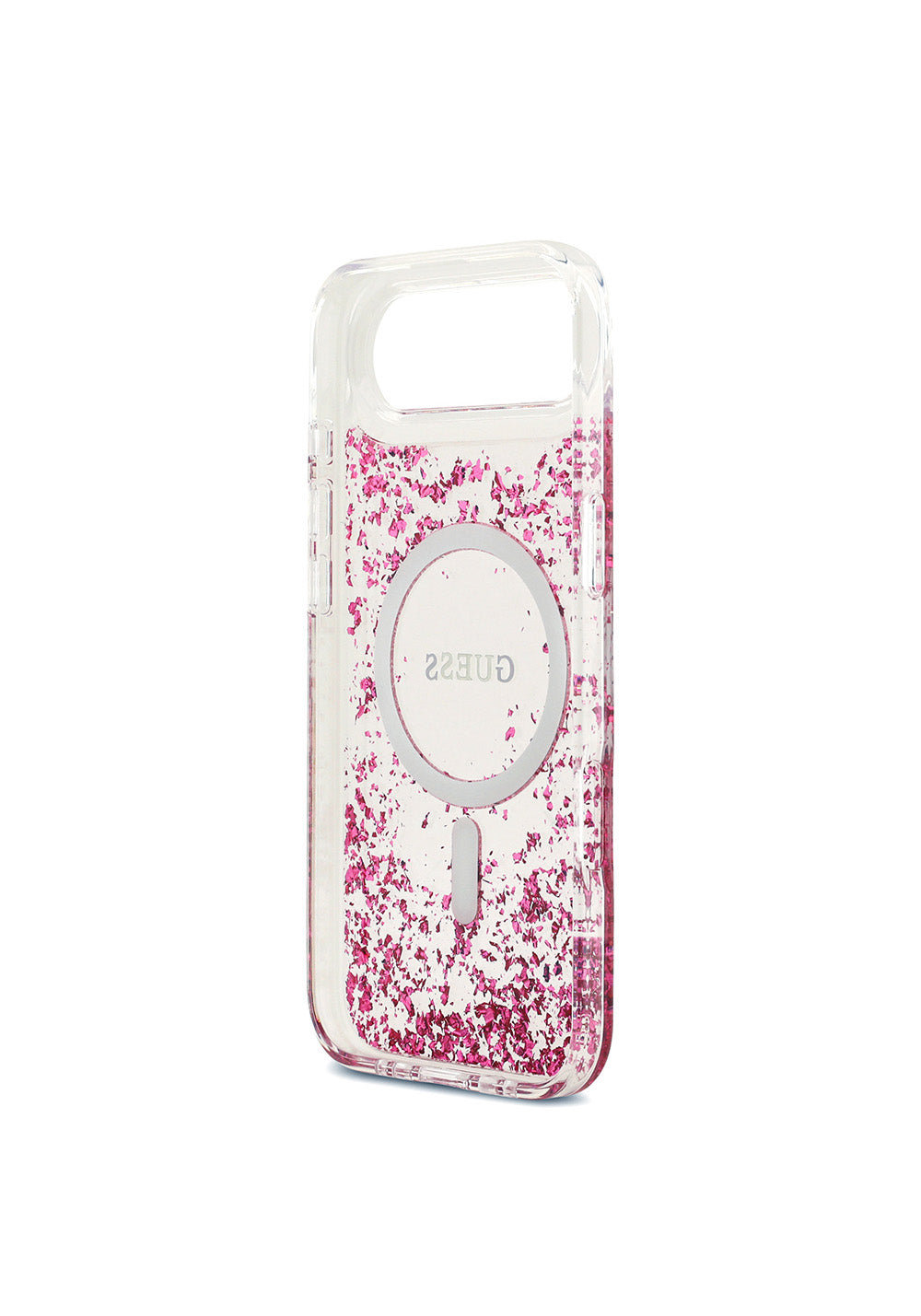 Apple iPhone 17 Air Kılıf Guess Orijinal Lisanslı Manyetik Şarj Uyumlu Transparan Resin Bottom Kapak