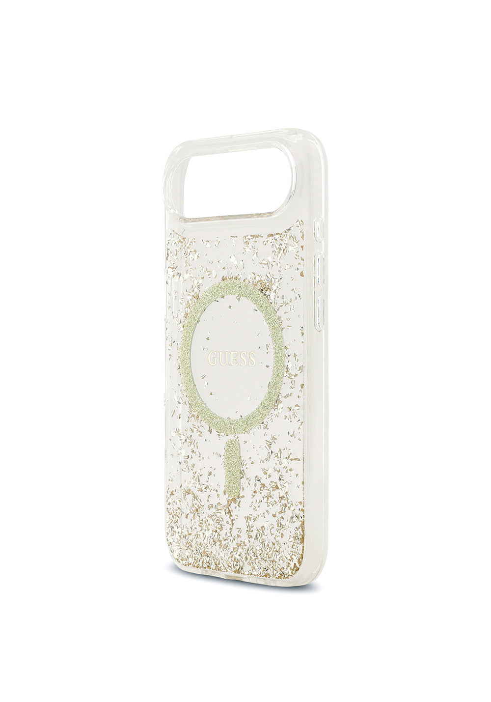 Apple iPhone 17 Air Kılıf Guess Orijinal Lisanslı Manyetik Şarj Uyumlu Transparan Resin Bottom Kapak