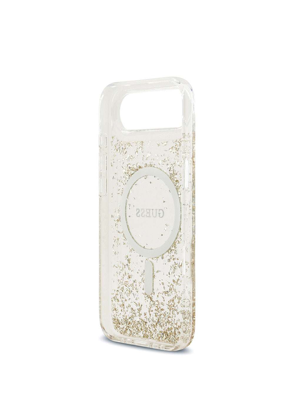 Apple iPhone 17 Air Kılıf Guess Orijinal Lisanslı Manyetik Şarj Uyumlu Transparan Resin Bottom Kapak