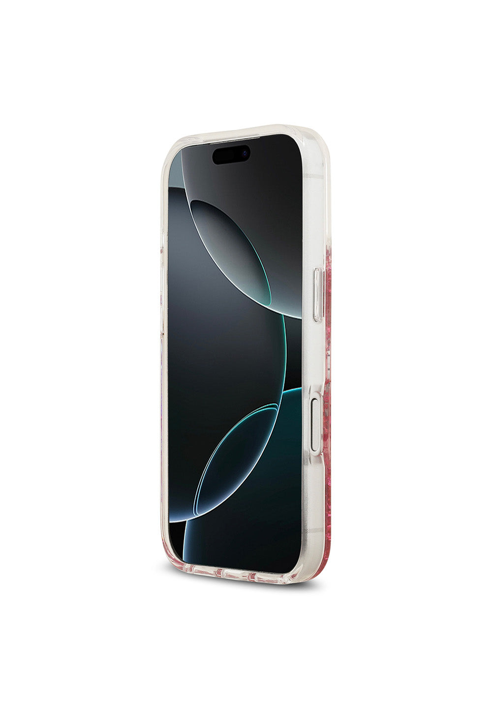 Apple iPhone 17 Pro Kılıf Guess Orijinal Lisanslı Manyetik Şarj Uyumlu Transparan Resin Bottom Kapak