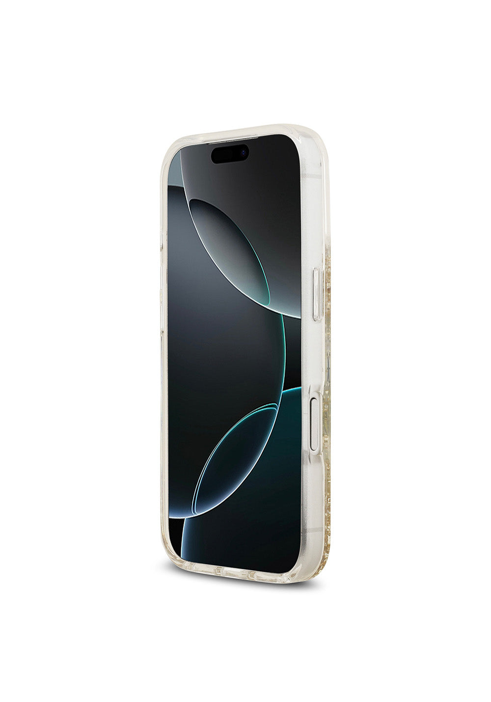Apple iPhone 17 Pro Kılıf Guess Orijinal Lisanslı Manyetik Şarj Uyumlu Transparan Resin Bottom Kapak