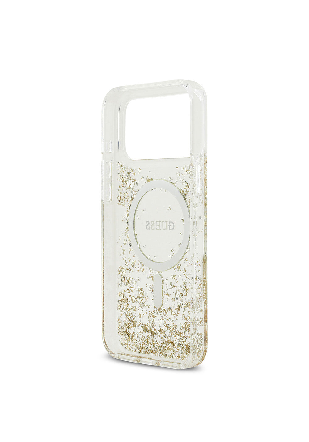 Apple iPhone 17 Pro Max Kılıf Guess Orijinal Lisanslı Manyetik Şarj Uyumlu Transparan Resin Bottom Kapak