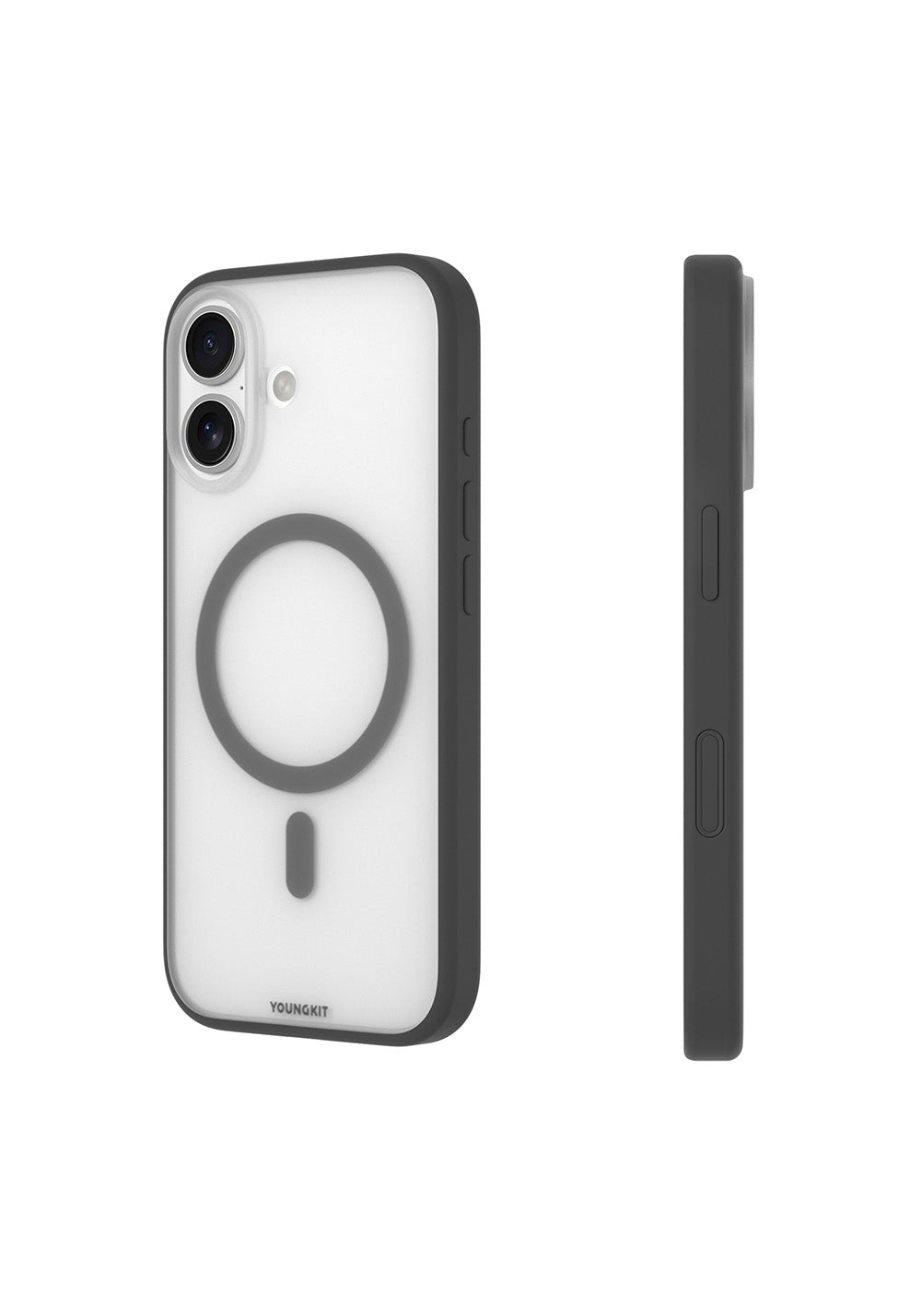 Apple iPhone 17 Kılıf Manyetik Şarj Uyumlu Youngkit Clear Serisi Kapak