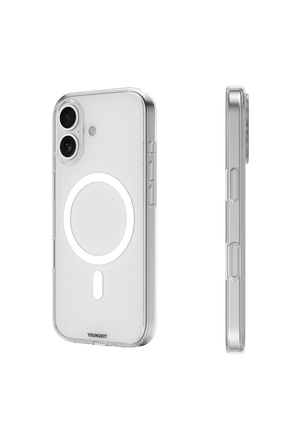 Apple iPhone 17 Kılıf Manyetik Şarj Uyumlu Youngkit Clear Serisi Kapak