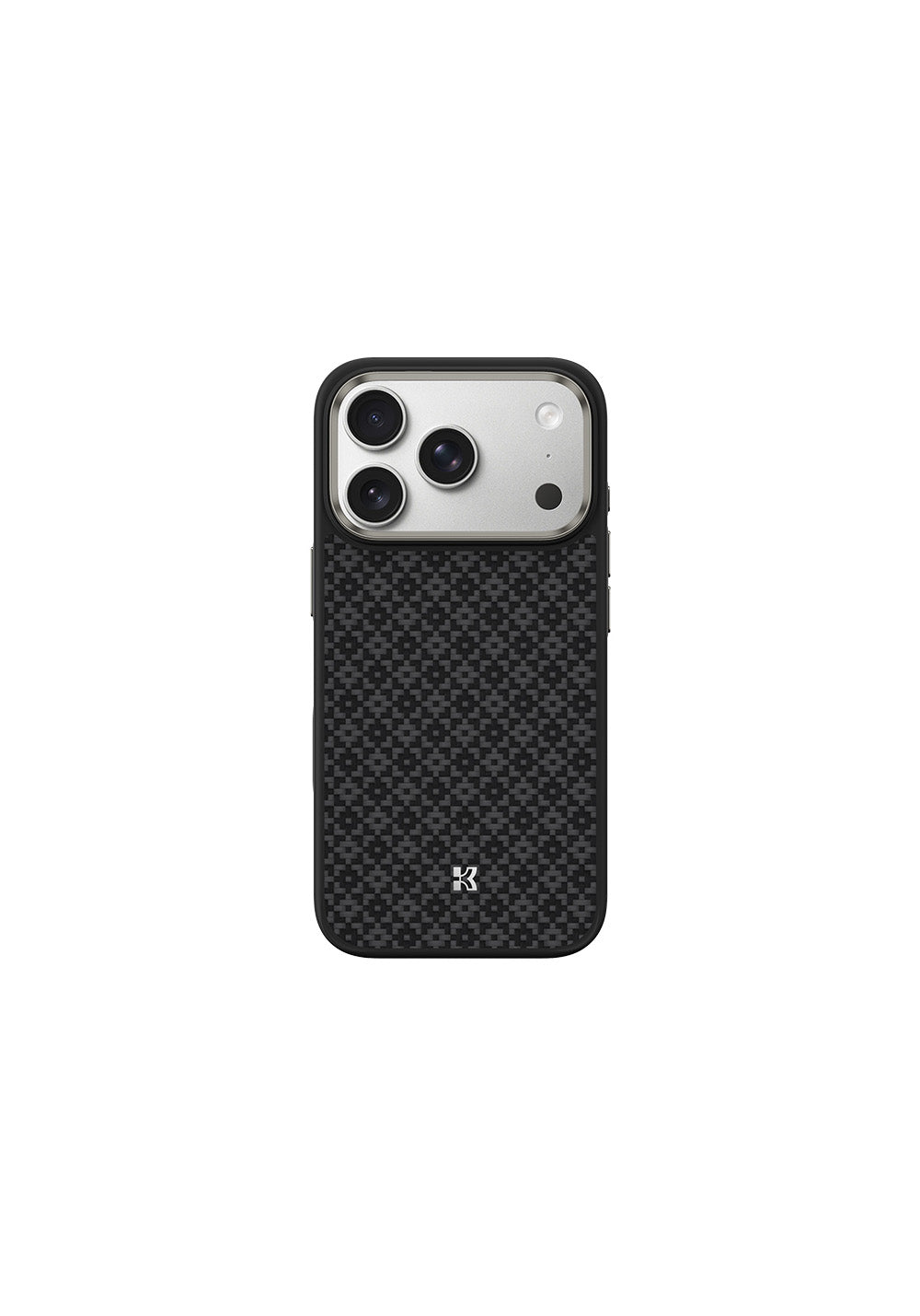 Apple iPhone 17 Pro Kılıf M-Safe Şarj Özellikli Benks ArmorPro ArmorGrid Serisi Kevlar Karbon Kapak