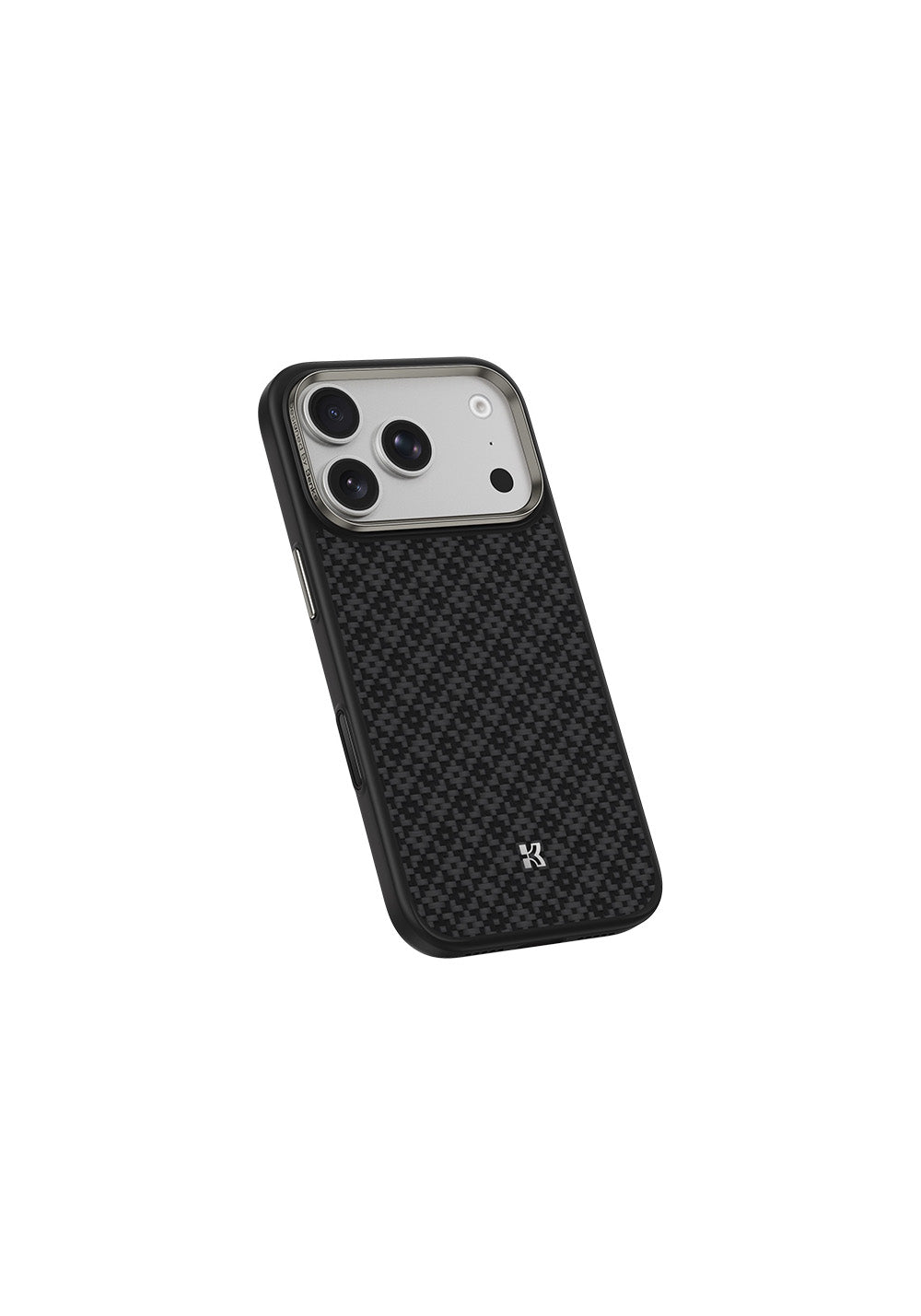 Apple iPhone 17 Pro Kılıf M-Safe Şarj Özellikli Benks ArmorPro ArmorGrid Serisi Kevlar Karbon Kapak