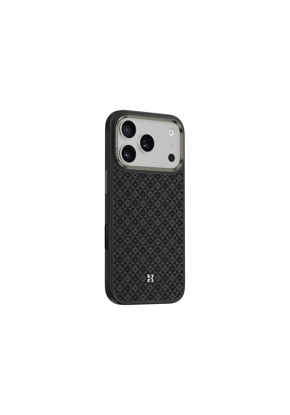 Apple iPhone 17 Pro Kılıf M-Safe Şarj Özellikli Benks ArmorPro ArmorGrid Serisi Kevlar Karbon Kapak