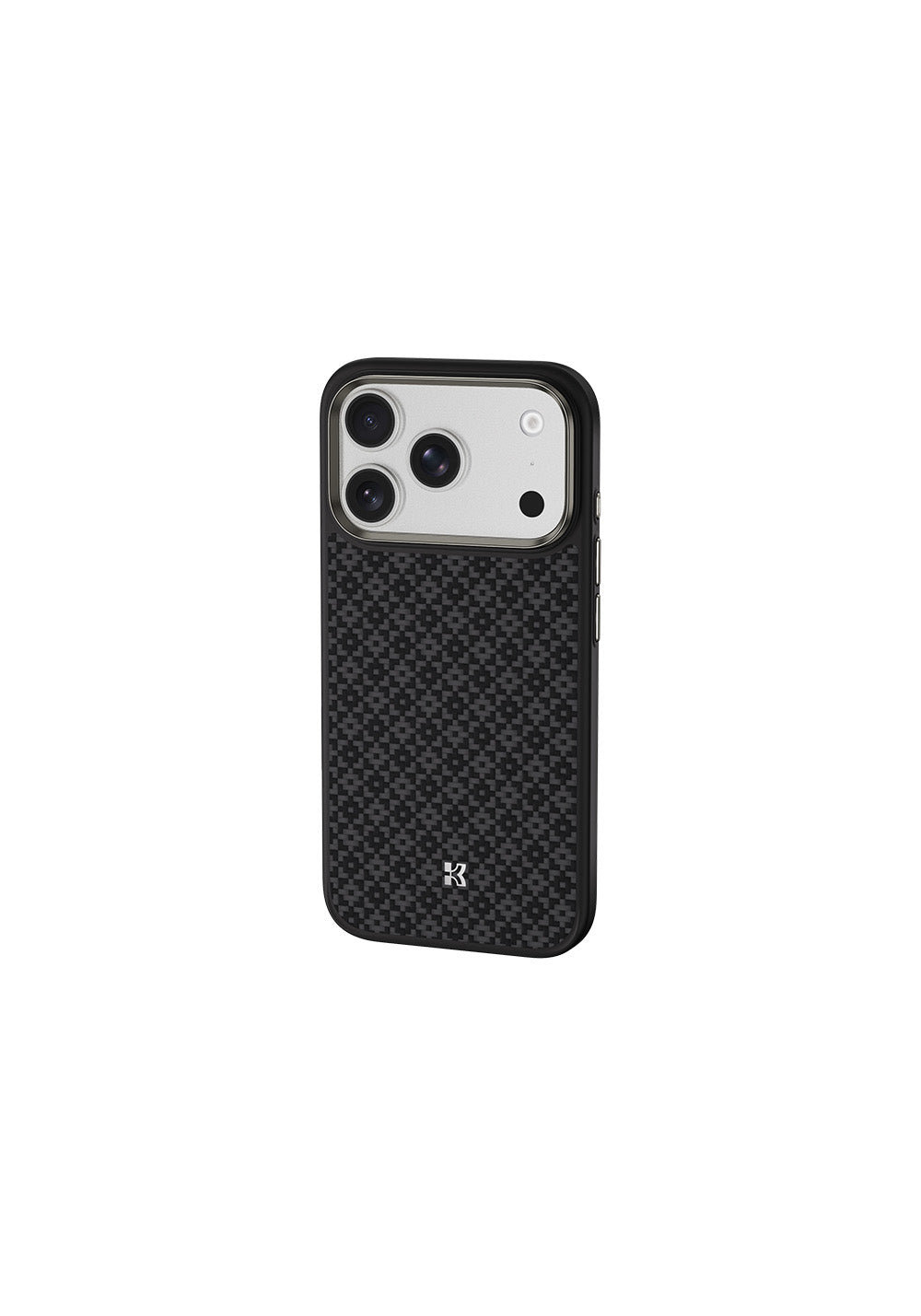 Apple iPhone 17 Pro Kılıf M-Safe Şarj Özellikli Benks ArmorPro ArmorGrid Serisi Kevlar Karbon Kapak