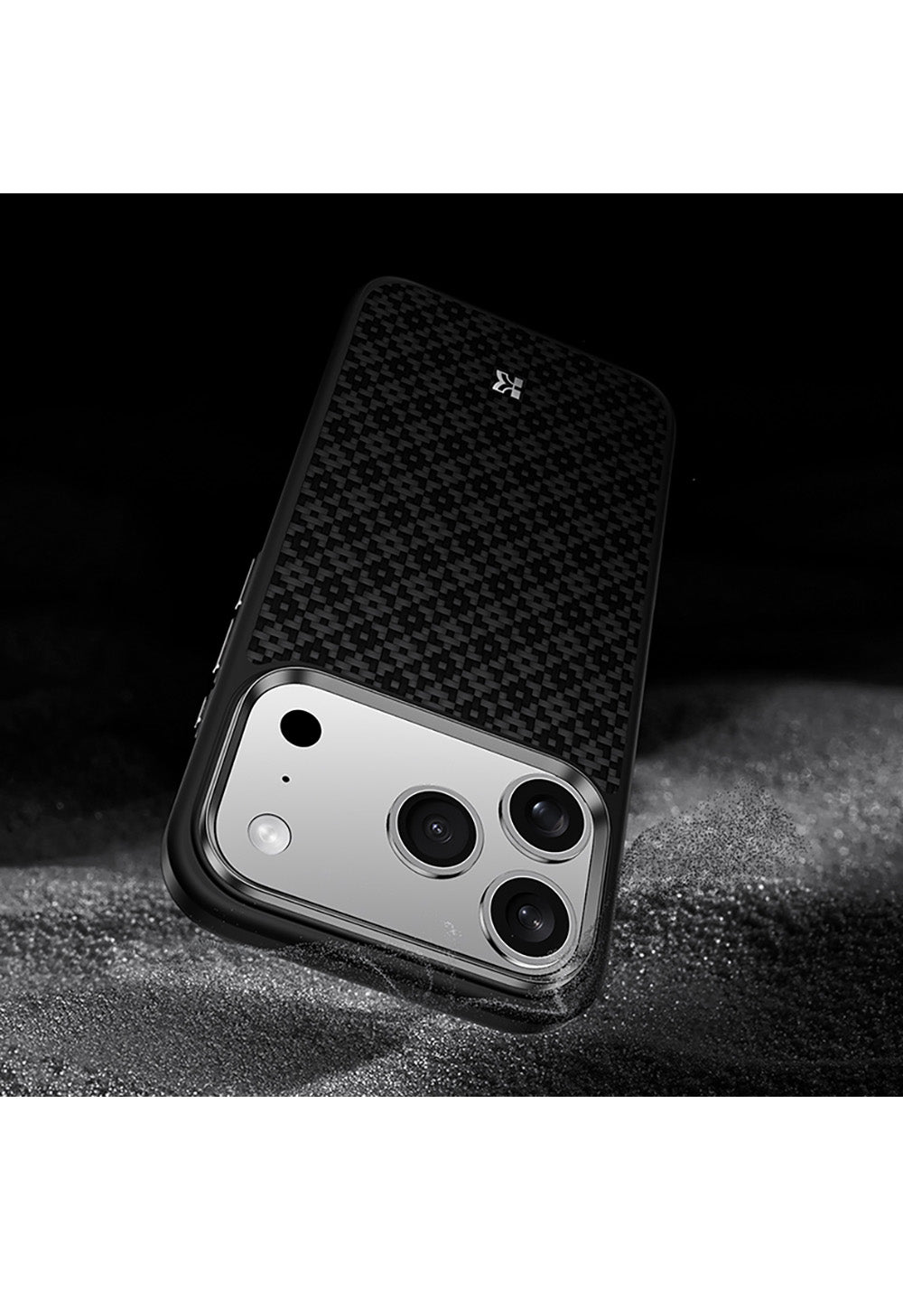 Apple iPhone 17 Pro Kılıf M-Safe Şarj Özellikli Benks ArmorPro ArmorGrid Serisi Kevlar Karbon Kapak