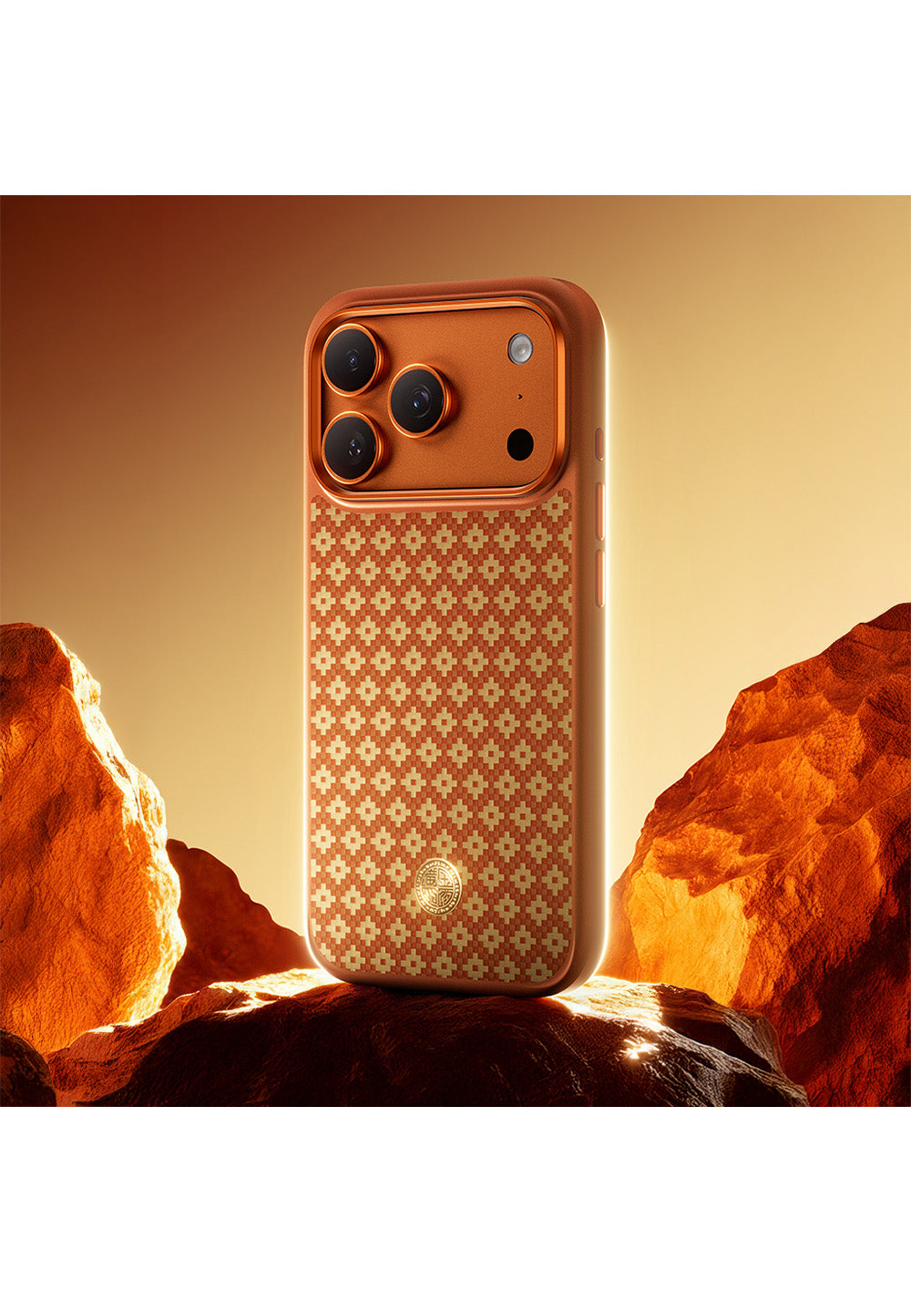 Apple iPhone 17 Pro Kılıf M-Safe Şarj Özellikli Benks ArmorPro ArmorGrid Serisi Kevlar Karbon Kapak