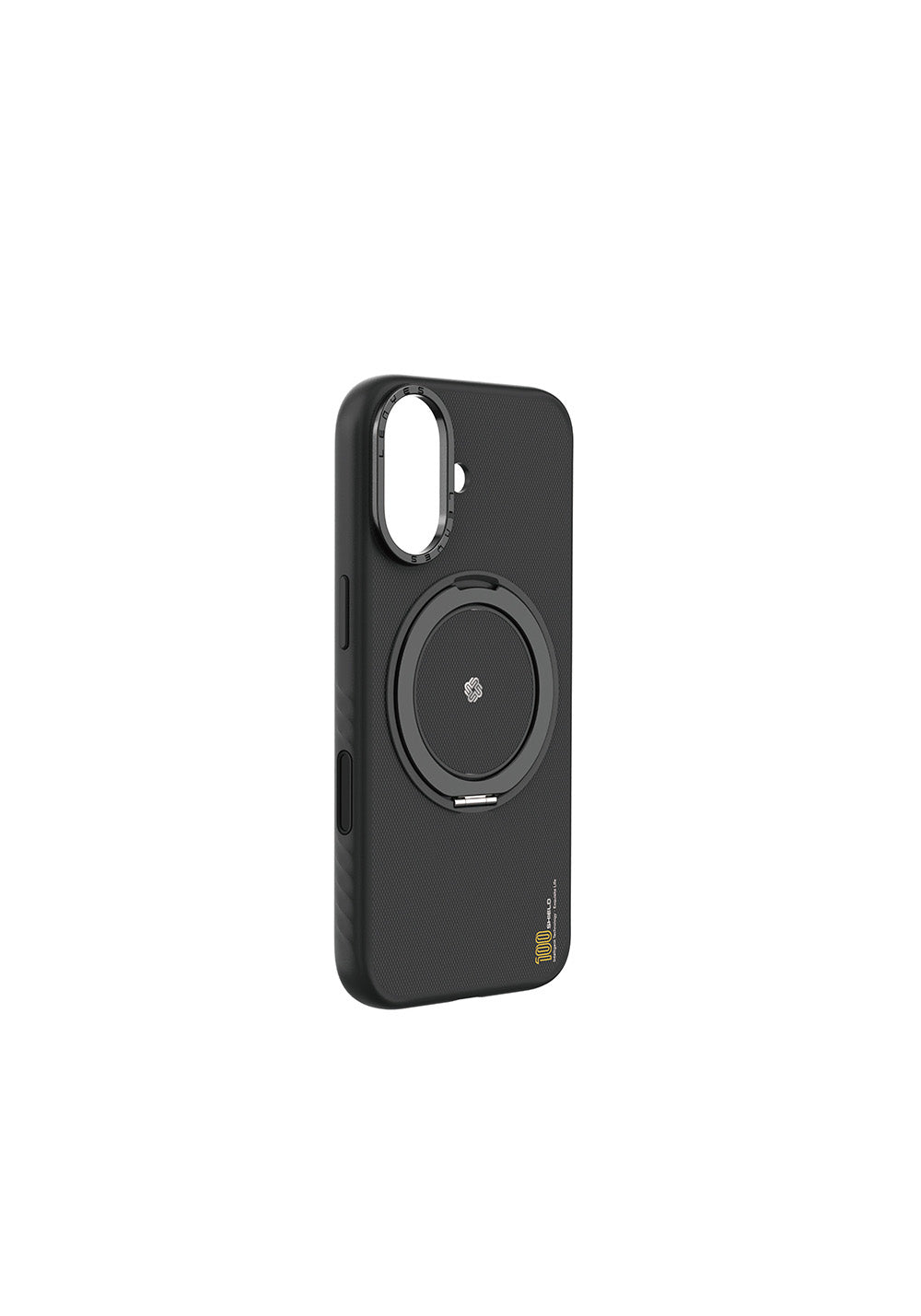 Apple iPhone 17 Kılıf Manyetik Şarj Uyumlu Metal Standlı Lenyes CK225 Kapak