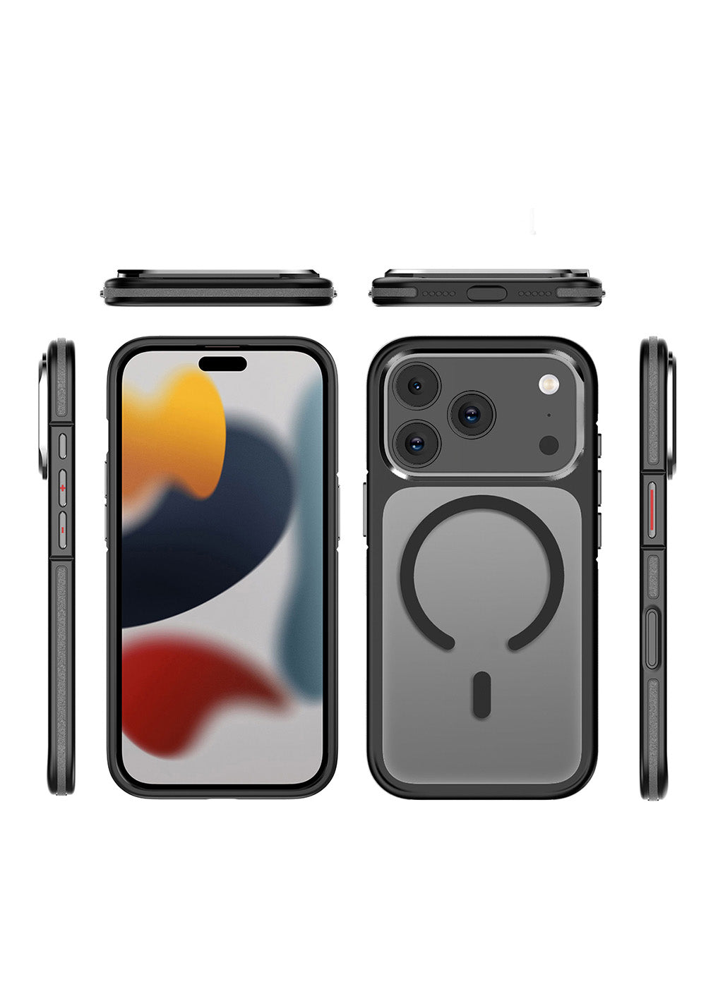 Apple iPhone 17 Pro Kılıf Manyetik Şarj Uyumlu Mat Görünümlü Wlons Vevo Kapak