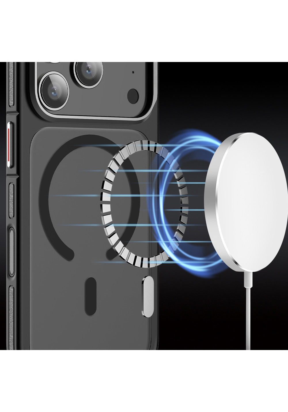 Apple iPhone 17 Pro Max Kılıf Manyetik Şarj Uyumlu Mat Görünümlü Wlons Vevo Kapak