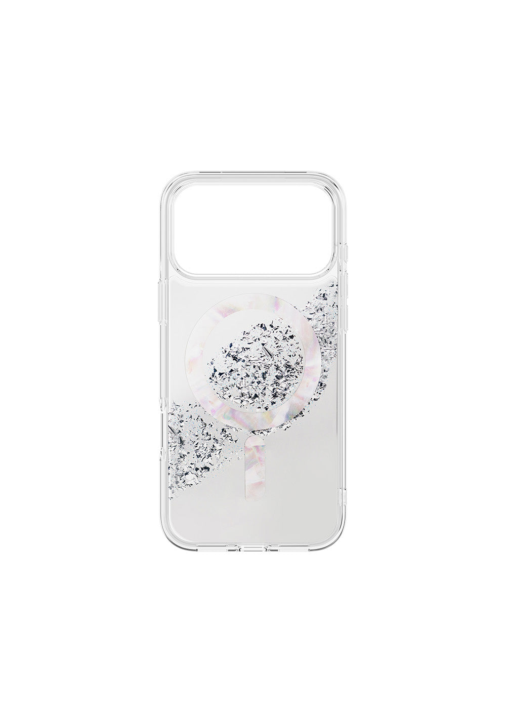 Apple iPhone 17 Pro Max Kılıf M-safe Şarj Parlak Kristal Desenli Coehl Crystelle Kapak