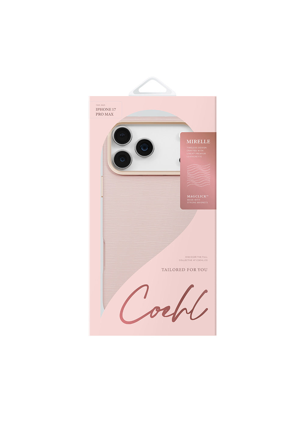 Apple iPhone 17 Pro Max Kılıf Manyetik Şarj Uyumlu Askı İpli Coehl Mirelle Kapak