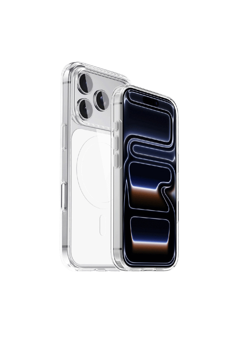 Apple iPhone 17 Pro Max Kılıf Manyetik Şarj Uyumlu Şeffaf Tasarımlı Wlons Apel Kapak