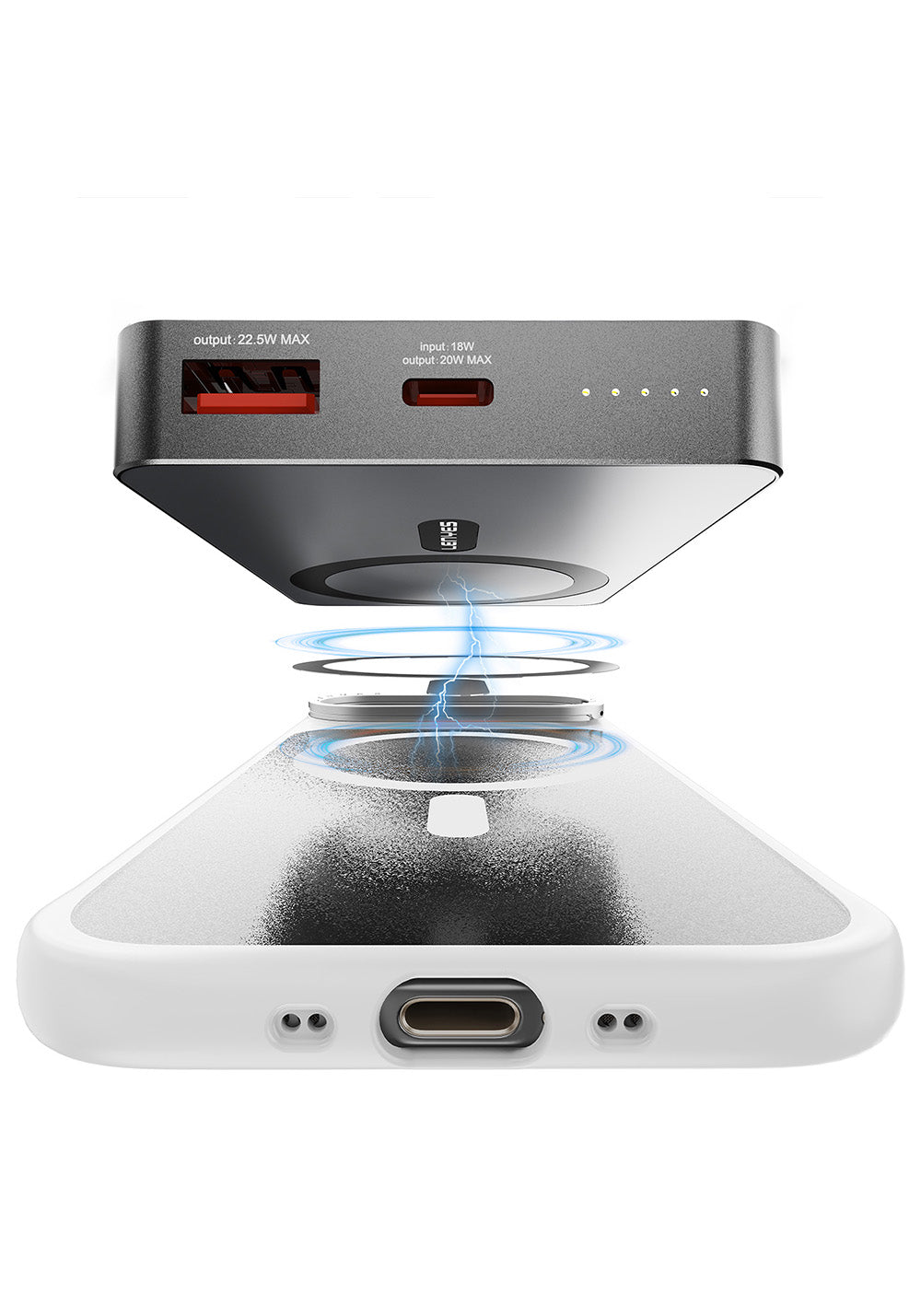 Apple iPhone 17 Pro Max Kılıf Manyetik Şarj Uyumlu Metal Kamera Standlı Lenyes CK226 PC Kapak