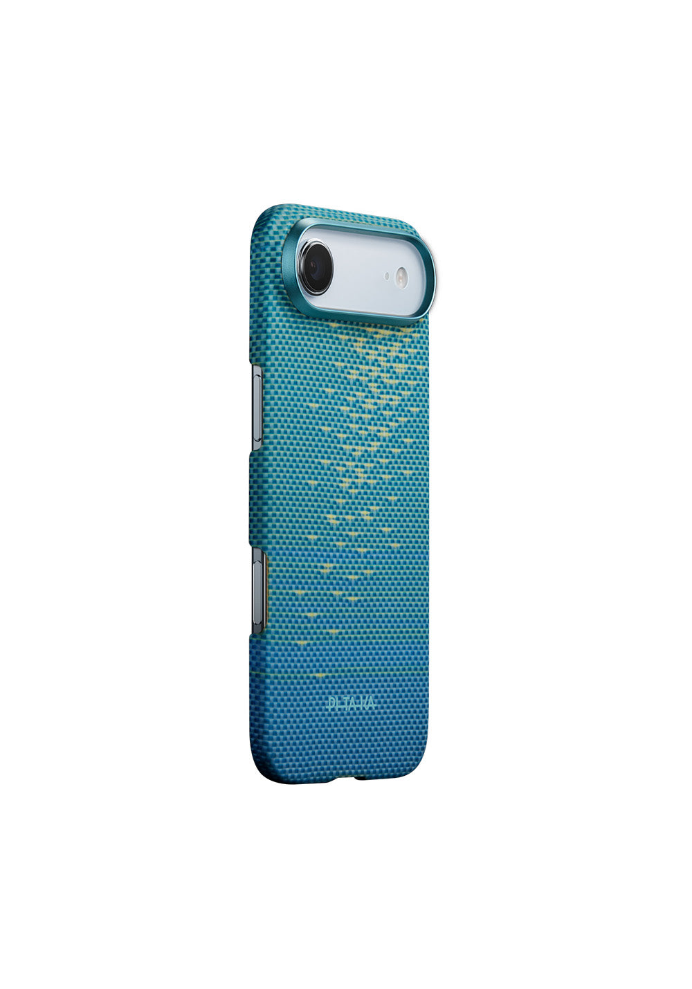 Apple iPhone 17 Air Kılıf Manyetik Şarj Uyumlu Aramid Karbon Fiber Pitaka Glints of Gold Ultra Slim Serisi Kapak
