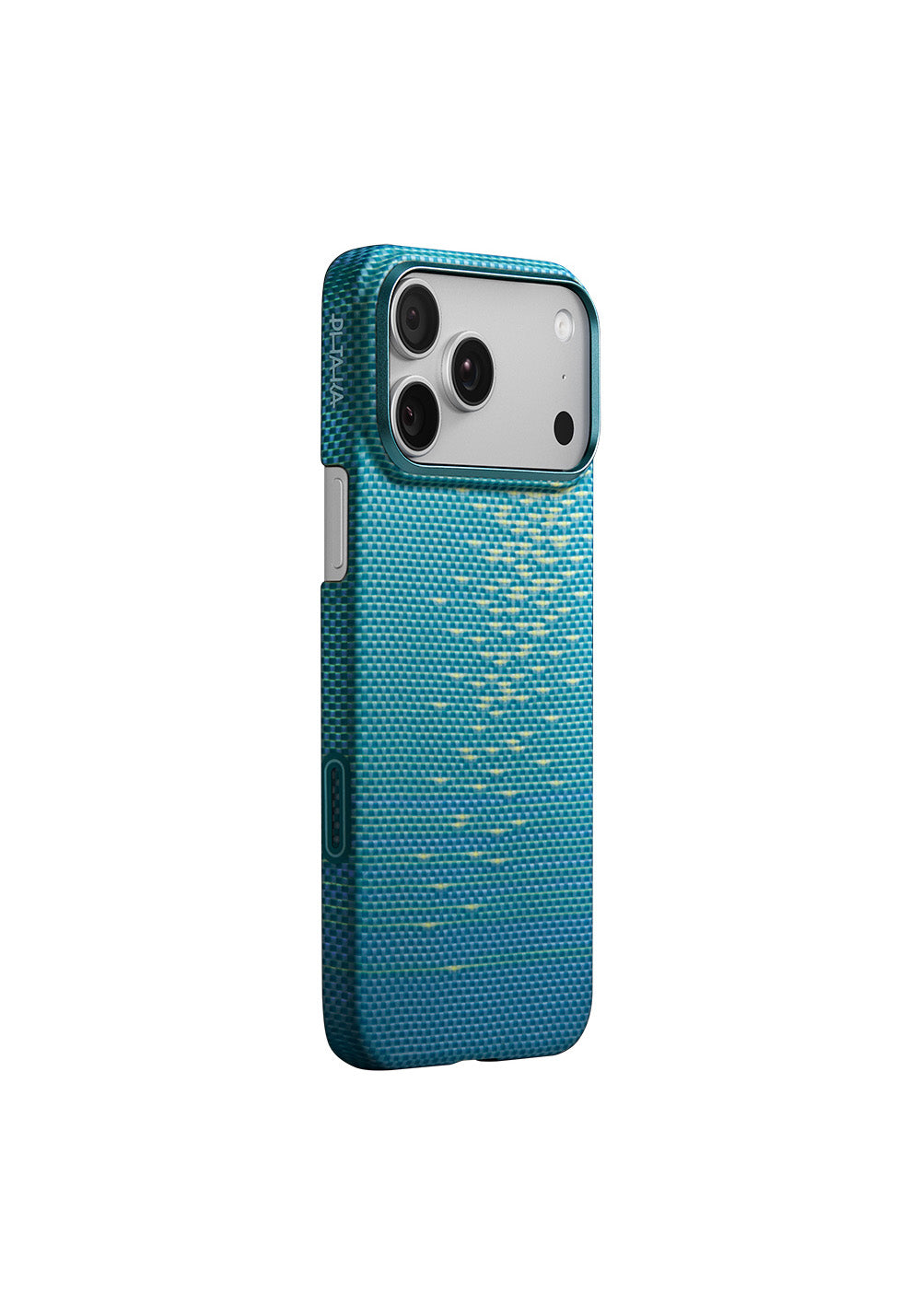 Apple iPhone 17 Pro Max Kılıf Manyetik Şarj Uyumlu Aramid Karbon Fiber Pitaka Glints of Gold Ultra Slim Serisi Kapak
