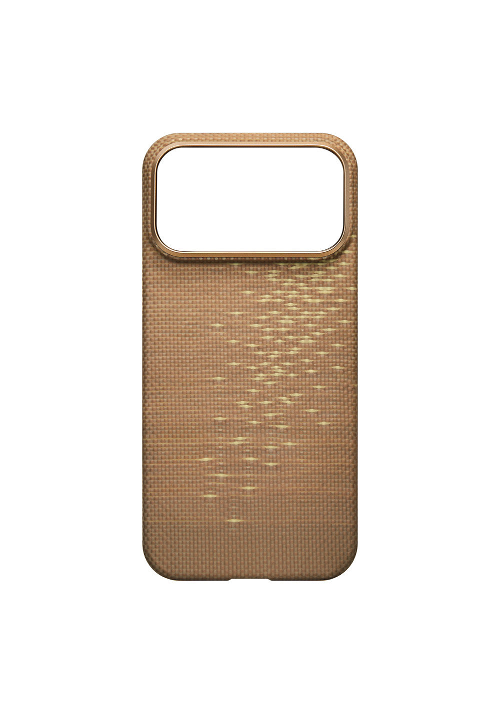 Apple iPhone 17 Pro Max Kılıf Manyetik Şarj Uyumlu Aramid Karbon Fiber Pitaka Glints of Gold Ultra Slim Serisi Kapak
