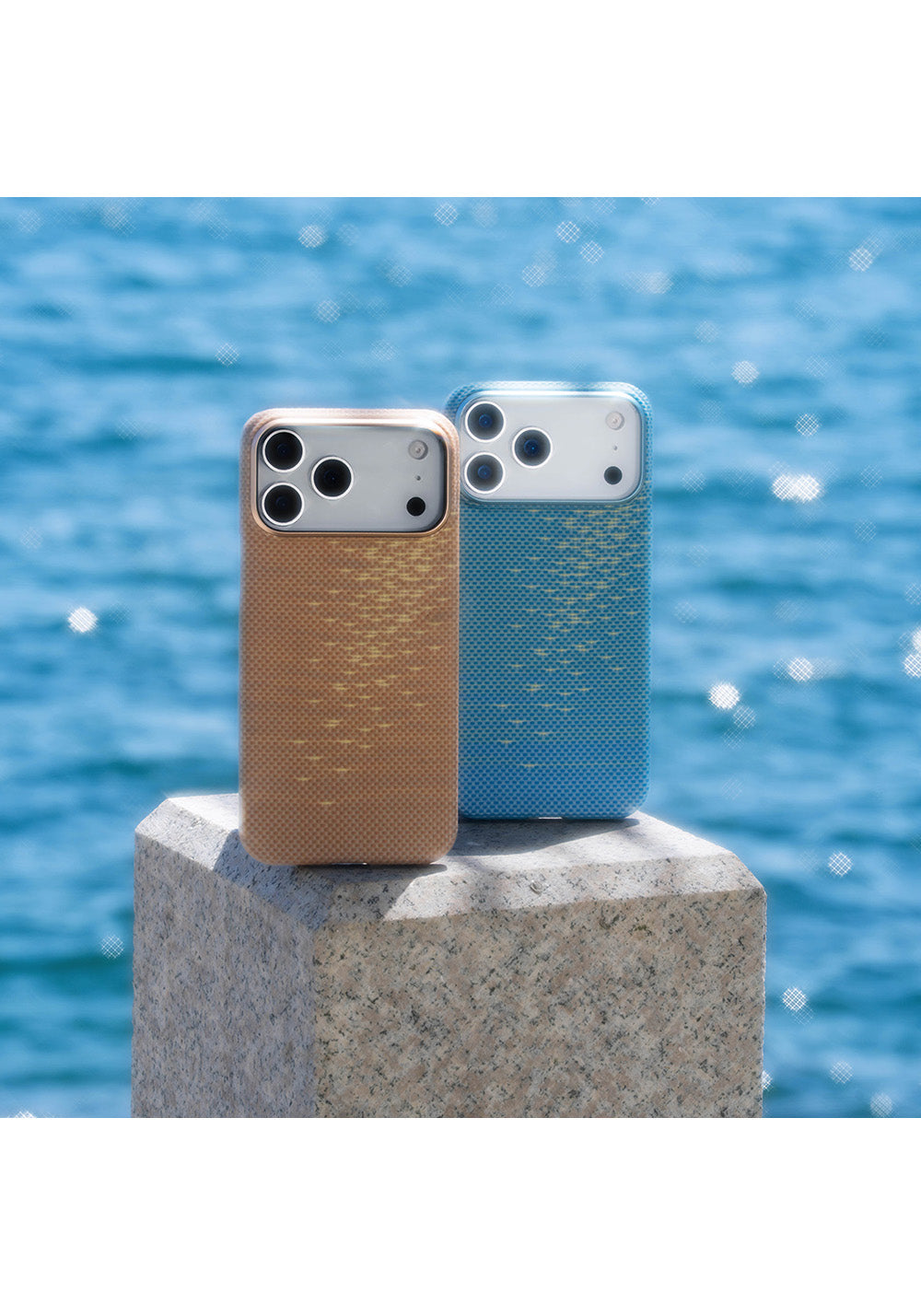 Apple iPhone 17 Pro Max Kılıf Manyetik Şarj Uyumlu Aramid Karbon Fiber Pitaka Glints of Gold Ultra Slim Serisi Kapak
