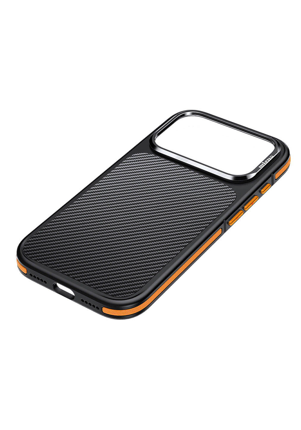 Apple iPhone 17 Pro Kılıf Karbon Fiber Görünümlü Wlons Marin Kapak