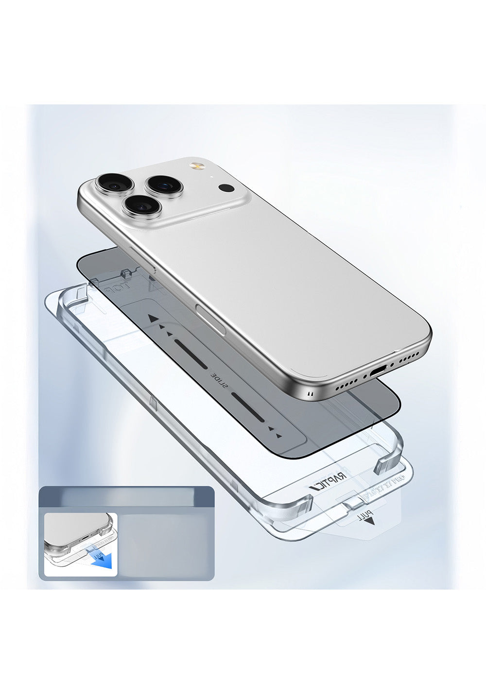 Apple iPhone 17 Pro Raptic Air Glass 2.5D Ekran Koruyucu 2 Adet + Kolay Uygulama Aparatlı