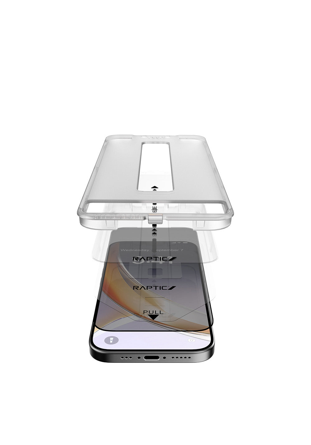 Apple iPhone 17 Pro Max Raptic Air Glass 2.5D Privacy Hayalet Ekran Koruyucu 2 Adet + Kolay Uygulama Aparatlı