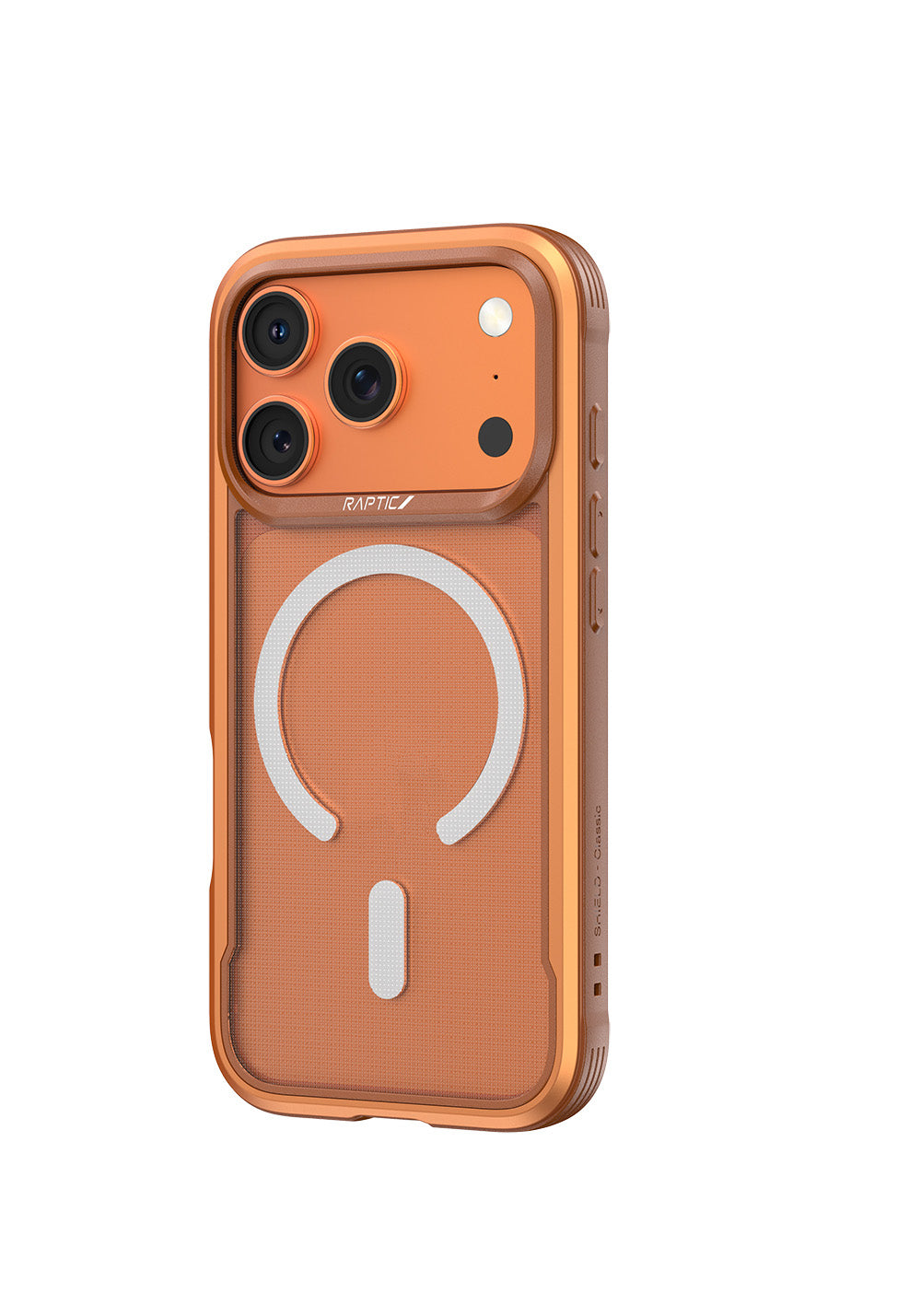 Apple iPhone 17 Pro Max Kılıf Manyetik Şarj Uyumlu Raptic Shield Classic Serisi Şeffaf Arka Yüzey C-Magnet Kapak