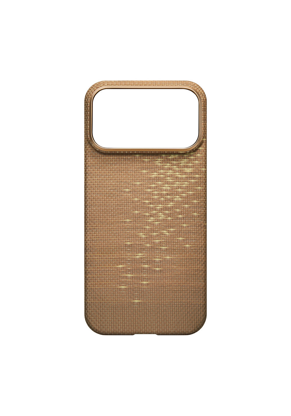 Apple iPhone 17 Pro Kılıf Manyetik Şarj Uyumlu Aramid Karbon Fiber Pitaka Glints of Gold Ultra Slim Serisi Kapak
