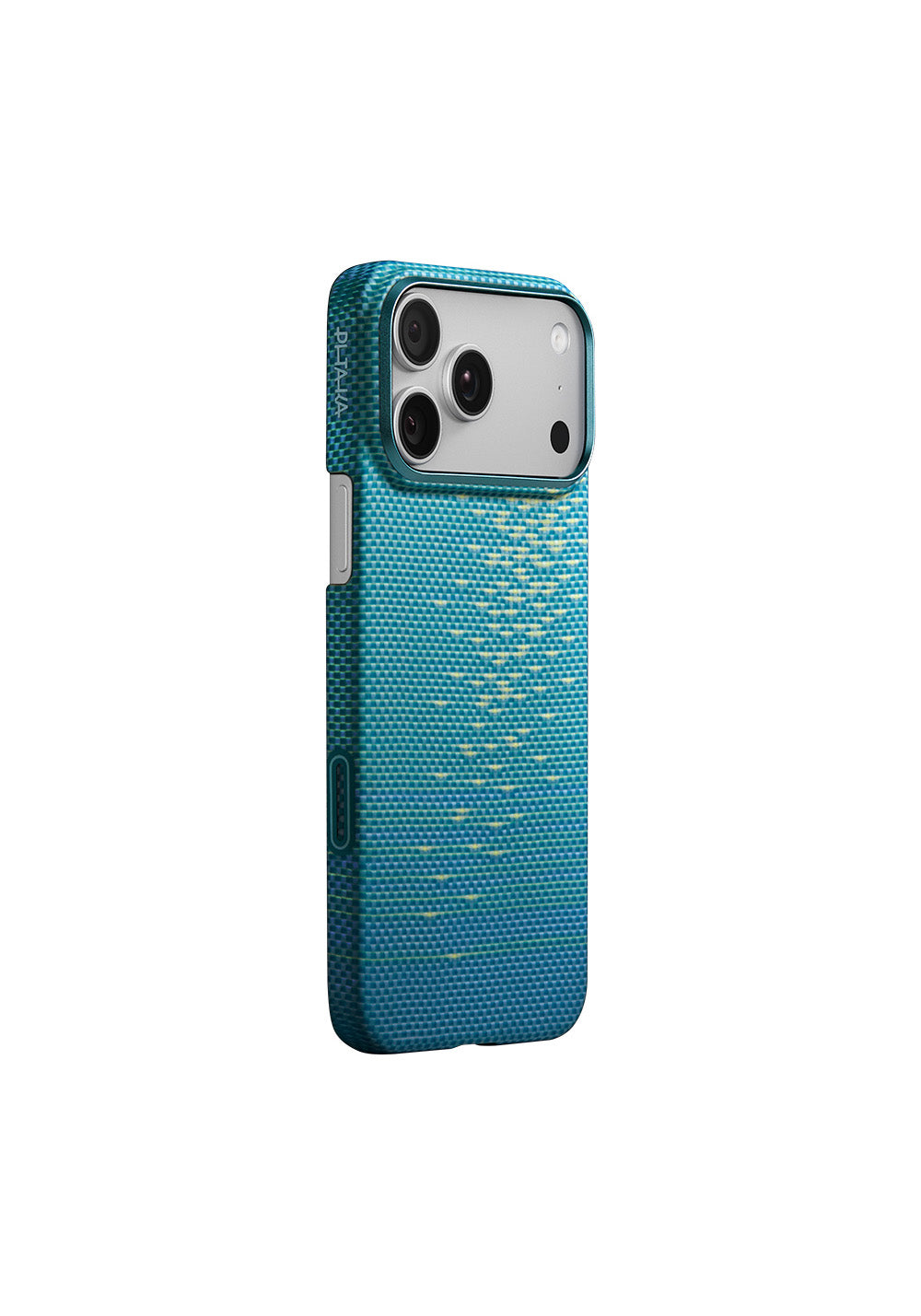 Apple iPhone 17 Pro Kılıf Manyetik Şarj Uyumlu Aramid Karbon Fiber Pitaka Glints of Gold Ultra Slim Serisi Kapak