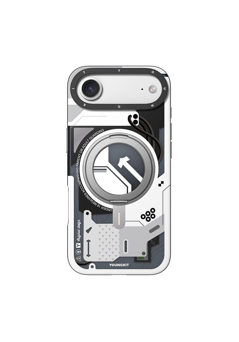 Apple iPhone 17 Air Kılıf Manyetik Şarj Uyumlu Youngkit Starship Serisi Kapak