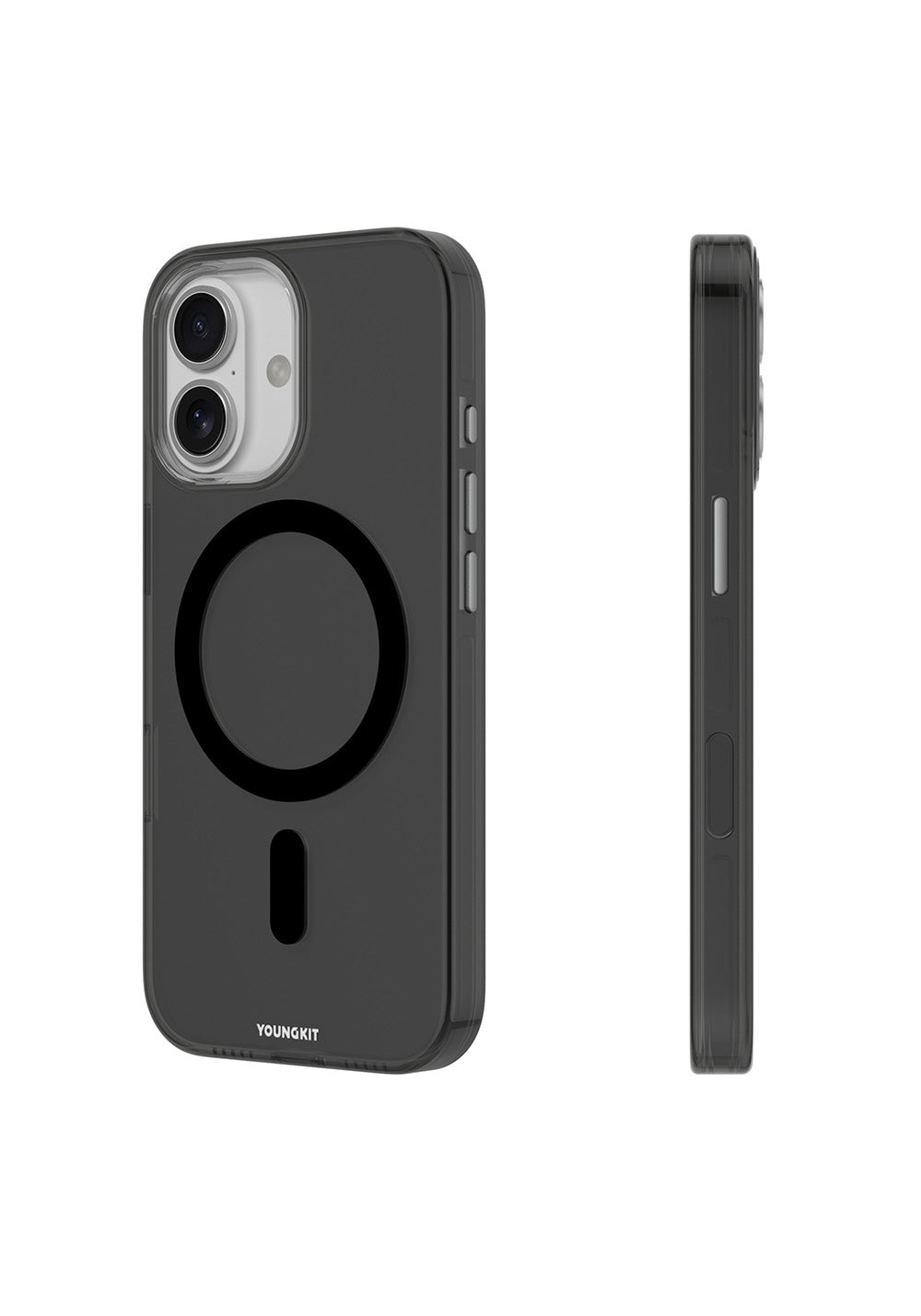 Apple iPhone 17 Kılıf Manyetik Şarj Uyumlu Şeffaf Youngkit Crystal Shield Serisi Kapak