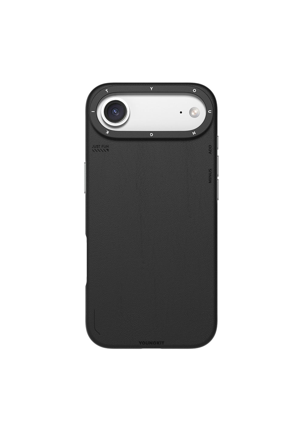 Apple iPhone 17 Air Kılıf Manyetik Şarj Uyumlu Basit Mat Deri Desenli Youngkit Tech Fashion Serisi Kapak
