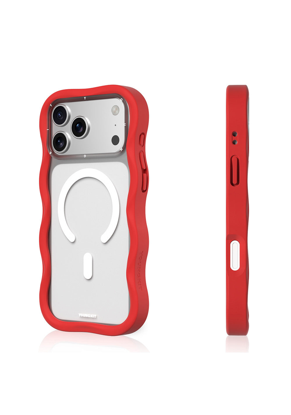 Apple iPhone 17 Pro Kılıf Manyetik Şarj Uyumlu Youngkit Wave Matte Serisi Kapak