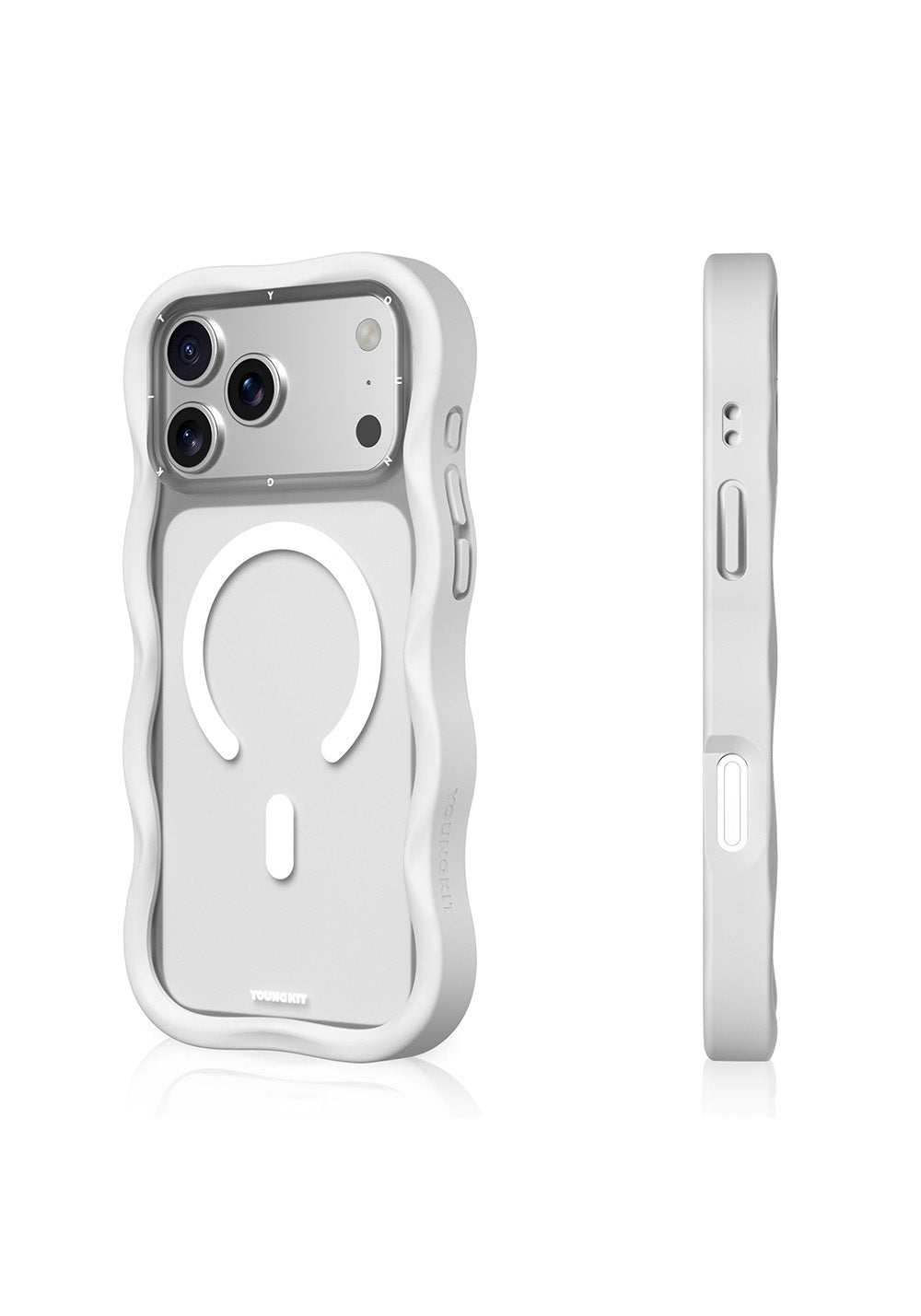 Apple iPhone 17 Pro Max Kılıf Manyetik Şarj Uyumlu Youngkit Wave Matte Serisi Kapak