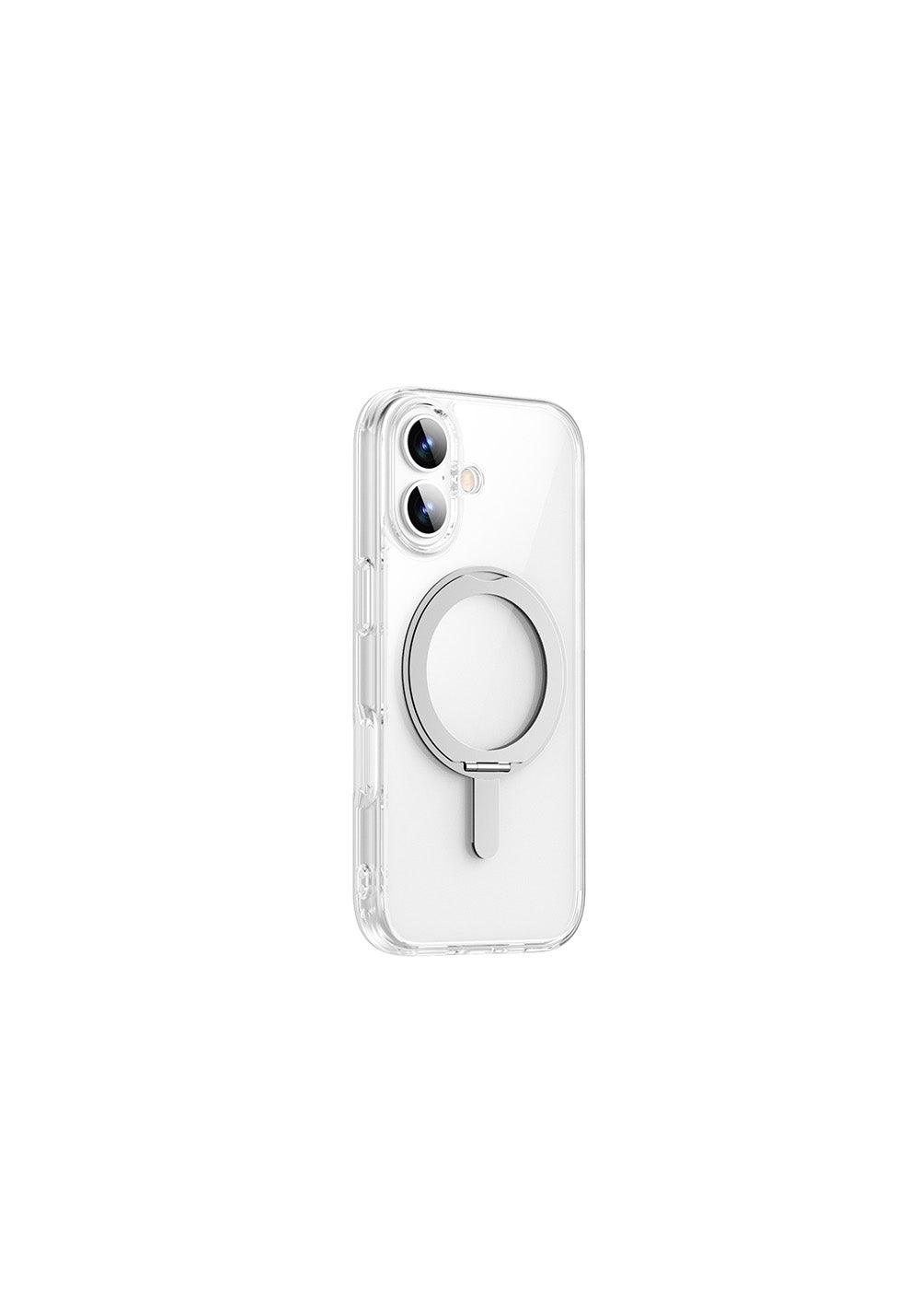Apple iPhone 17 Kılıf Manyetik Şarj Uyumlu Wiwu MCC-201 iShield Ultra Serisi Standlı Crystal Sert PC Kapak