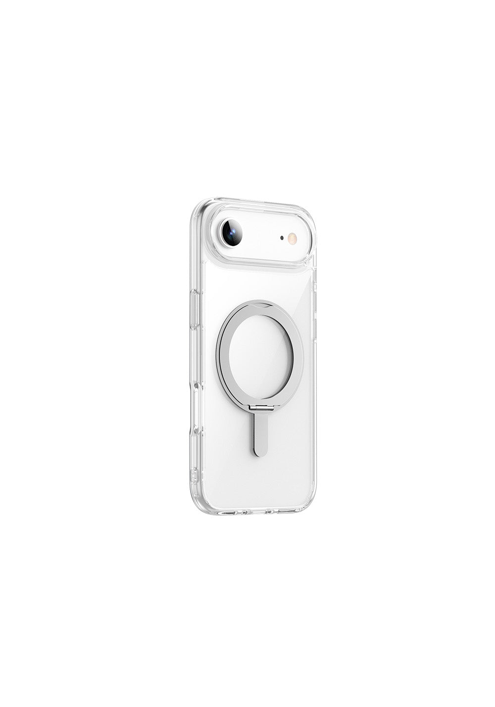 Apple iPhone 17 Air Kılıf Manyetik Şarj Uyumlu Wiwu MCC-201 iShield Ultra Serisi Standlı Crystal Sert PC Kapak