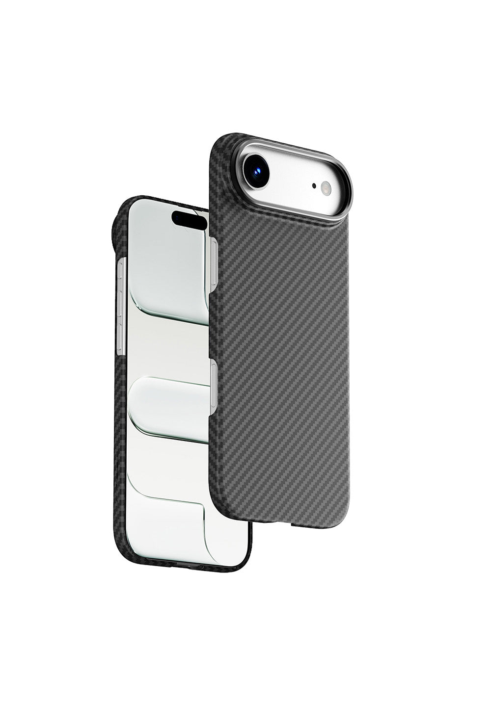 Apple iPhone 17 Air Kılıf Manyetik Şarj Uyumlu Kamera Standlı Wiwu DCC-206 Aramid Air Kapak