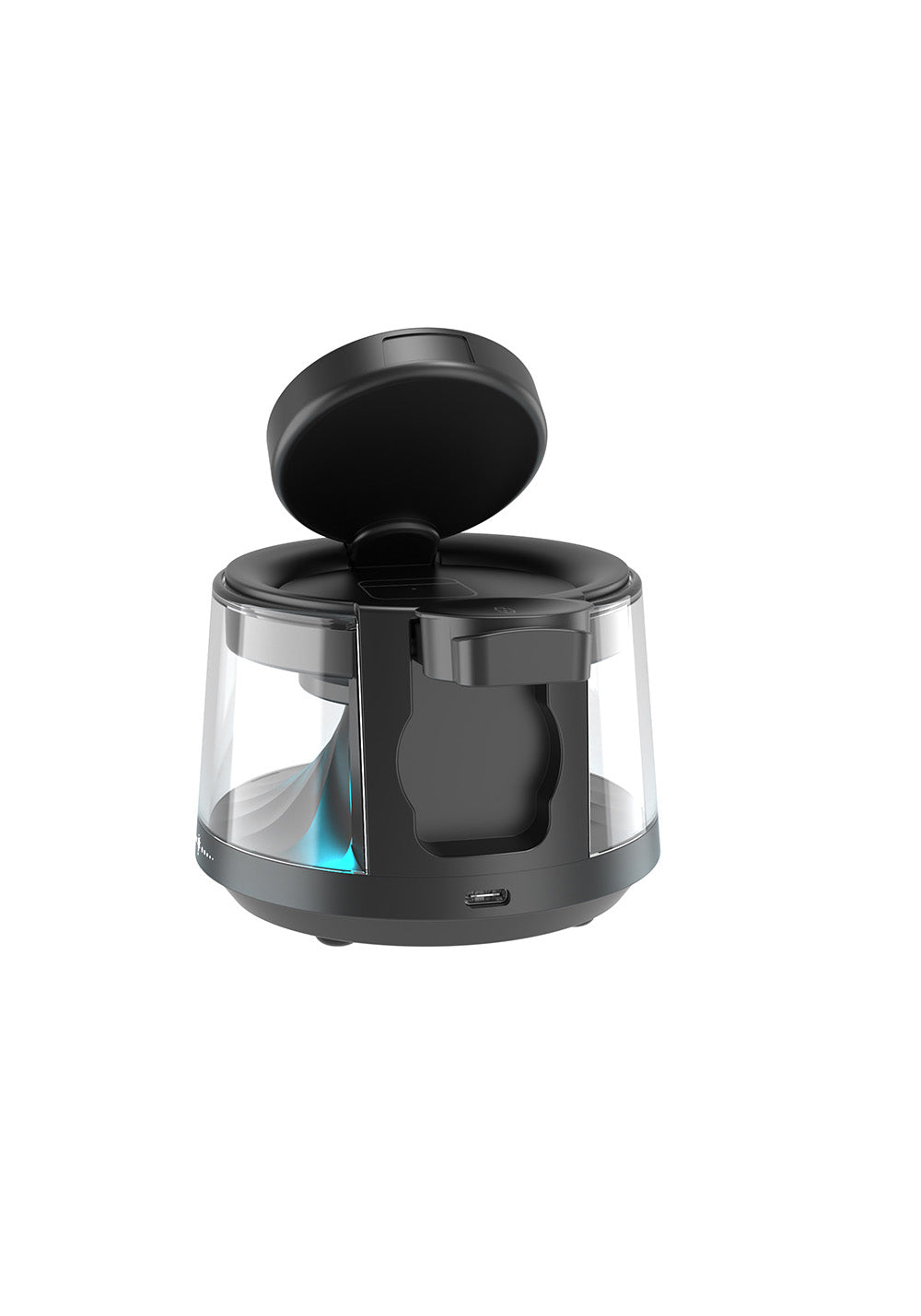 Wiwu Wi-W039 5in1 Kablosuz Şarj Standı Ambiyans Işıklı Bluetooth Speaker Hoparlör Özellikli 15W