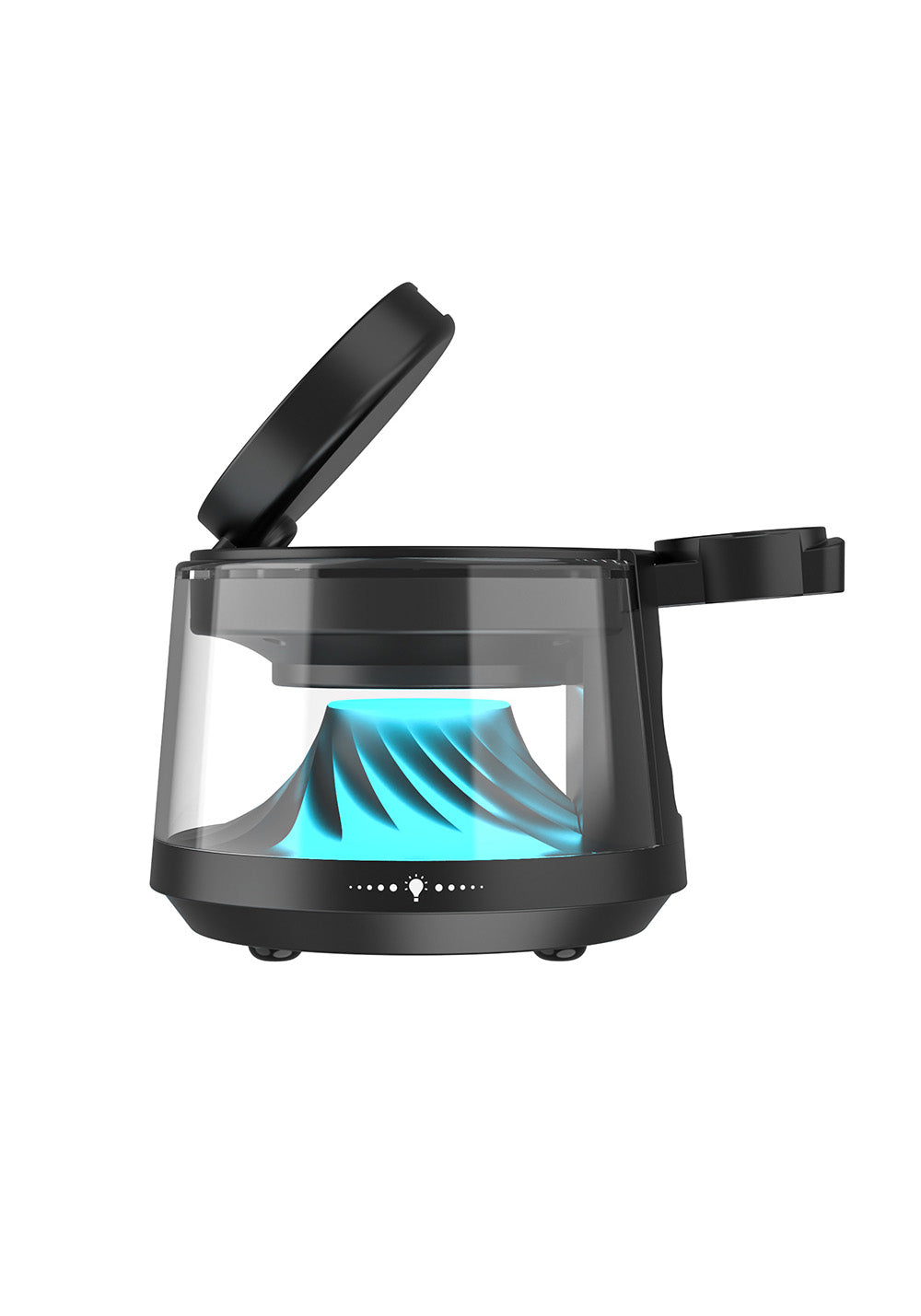 Wiwu Wi-W039 5in1 Kablosuz Şarj Standı Ambiyans Işıklı Bluetooth Speaker Hoparlör Özellikli 15W