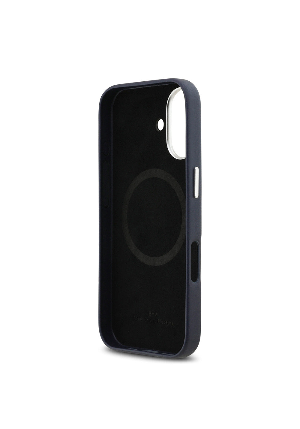 Apple iPhone 17 Kılıf BMW Orijinal Lisanslı Manyetik Şarj Uyumlu Metal Logolu Tam Kaplama Deri Kapak
