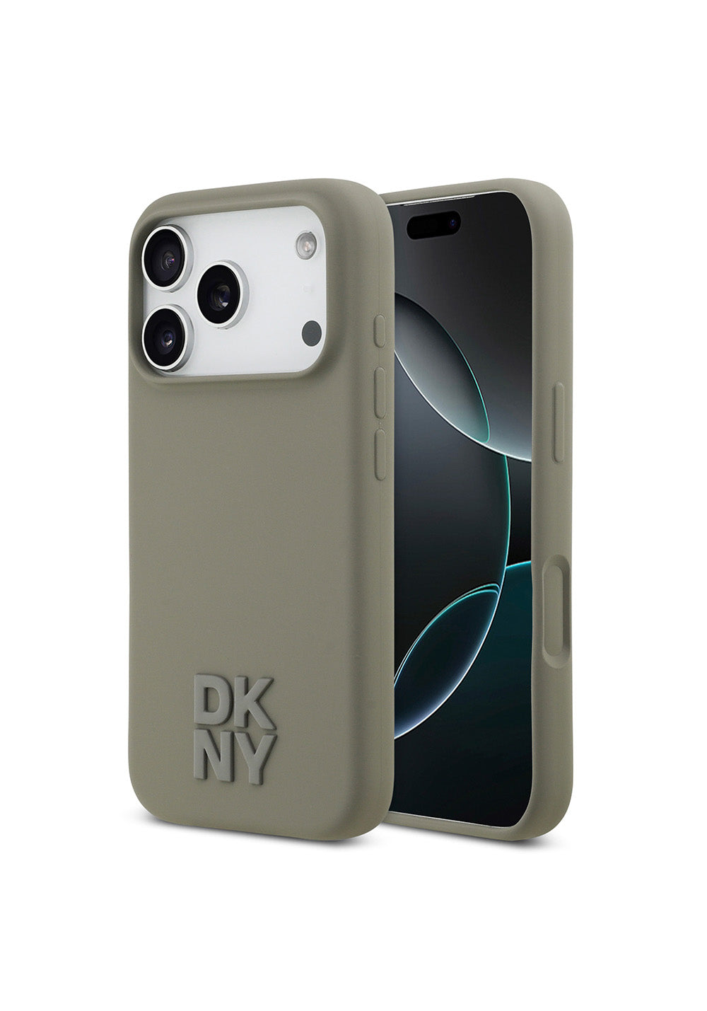 Apple iPhone 17 Pro Kılıf DKNY Orijinal Lisanslı Manyetik Şarj Uyumlu Metal Logolu Silikon Kapak