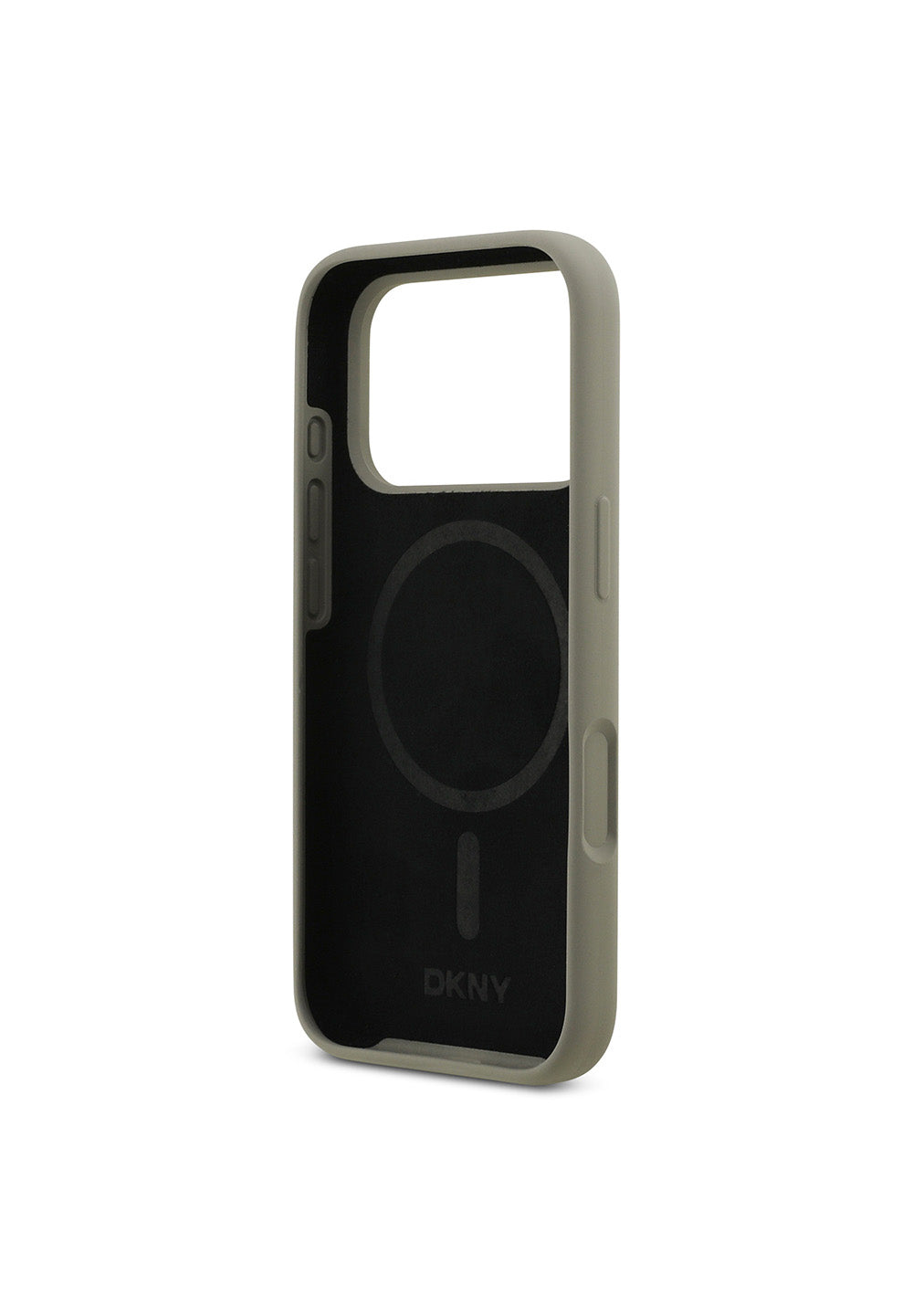 Apple iPhone 17 Pro Kılıf DKNY Orijinal Lisanslı Manyetik Şarj Uyumlu Metal Logolu Silikon Kapak